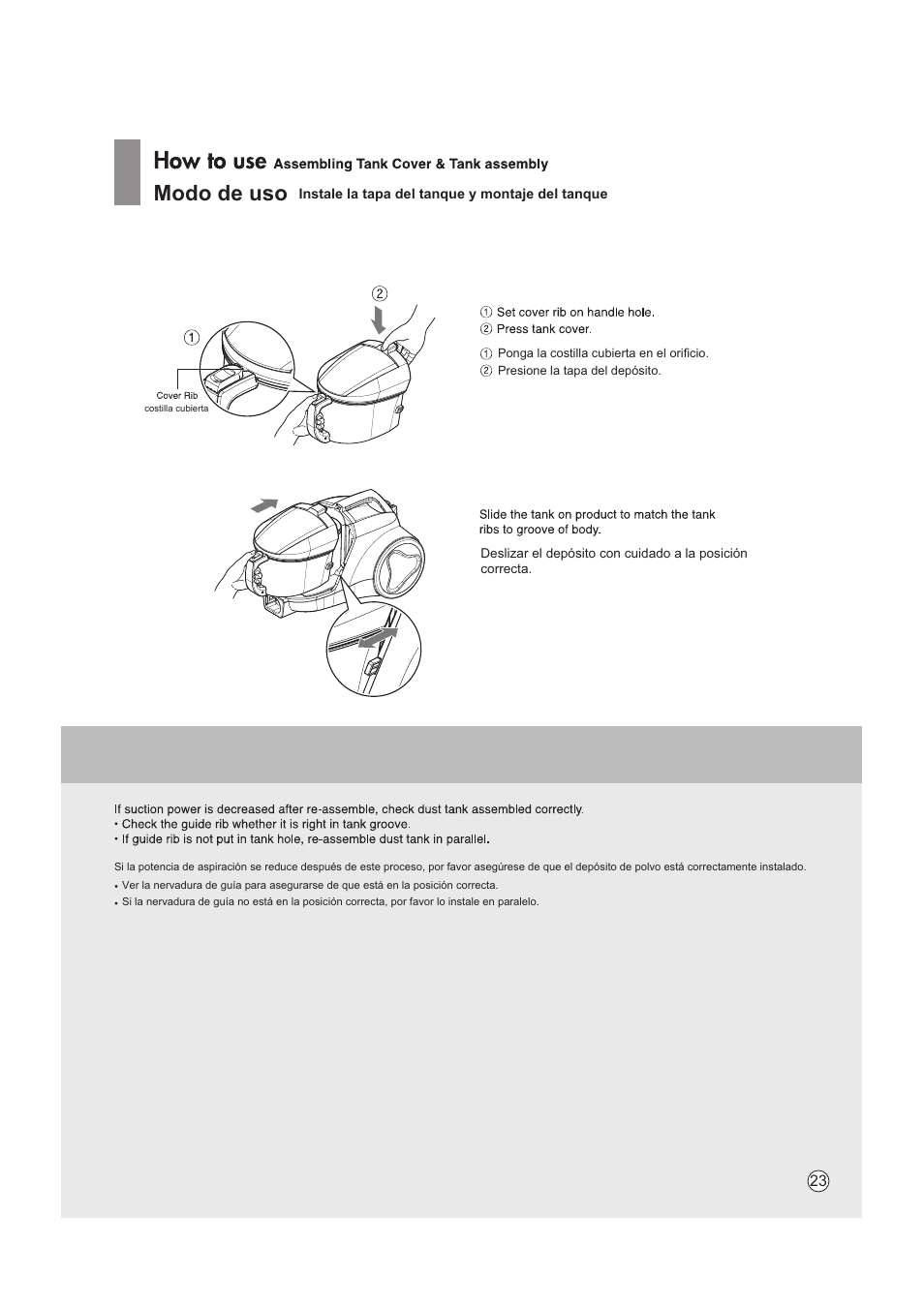 Modo de uso | LG VC4220NHTC User Manual | Page 23 / 26