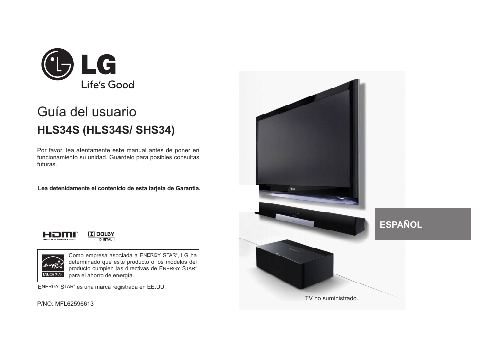 LG HLS34S User Manual | 12 pages