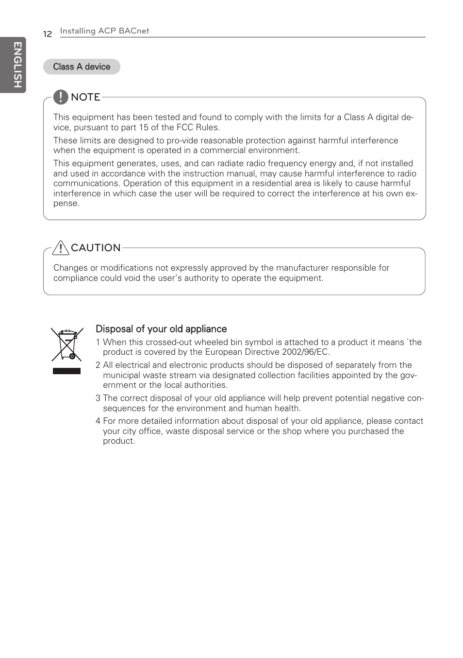 LG PQNFB17C0 User Manual | Page 12 / 109