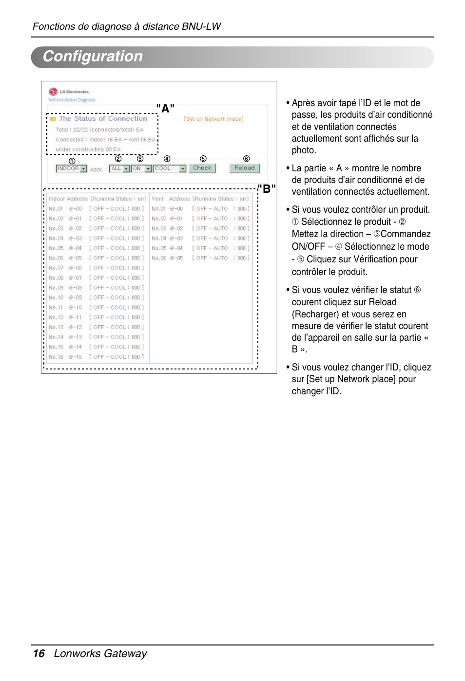 Configuration | LG PQNFB16A1 User Manual | Page 100 / 169