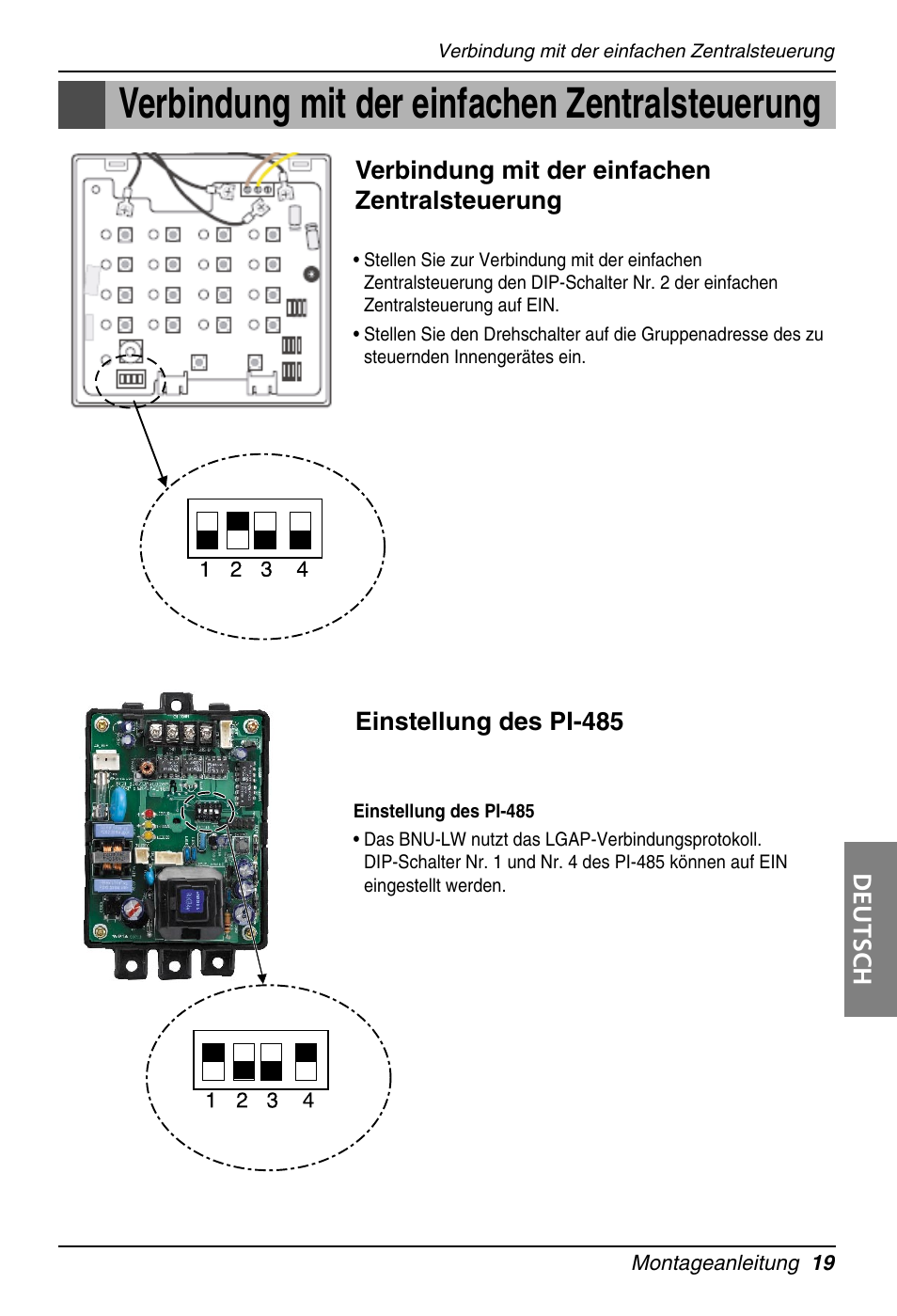 Verbindung mit der einfachen zentralsteuerung | LG PQNFB16A1 User Manual | Page 131 / 169