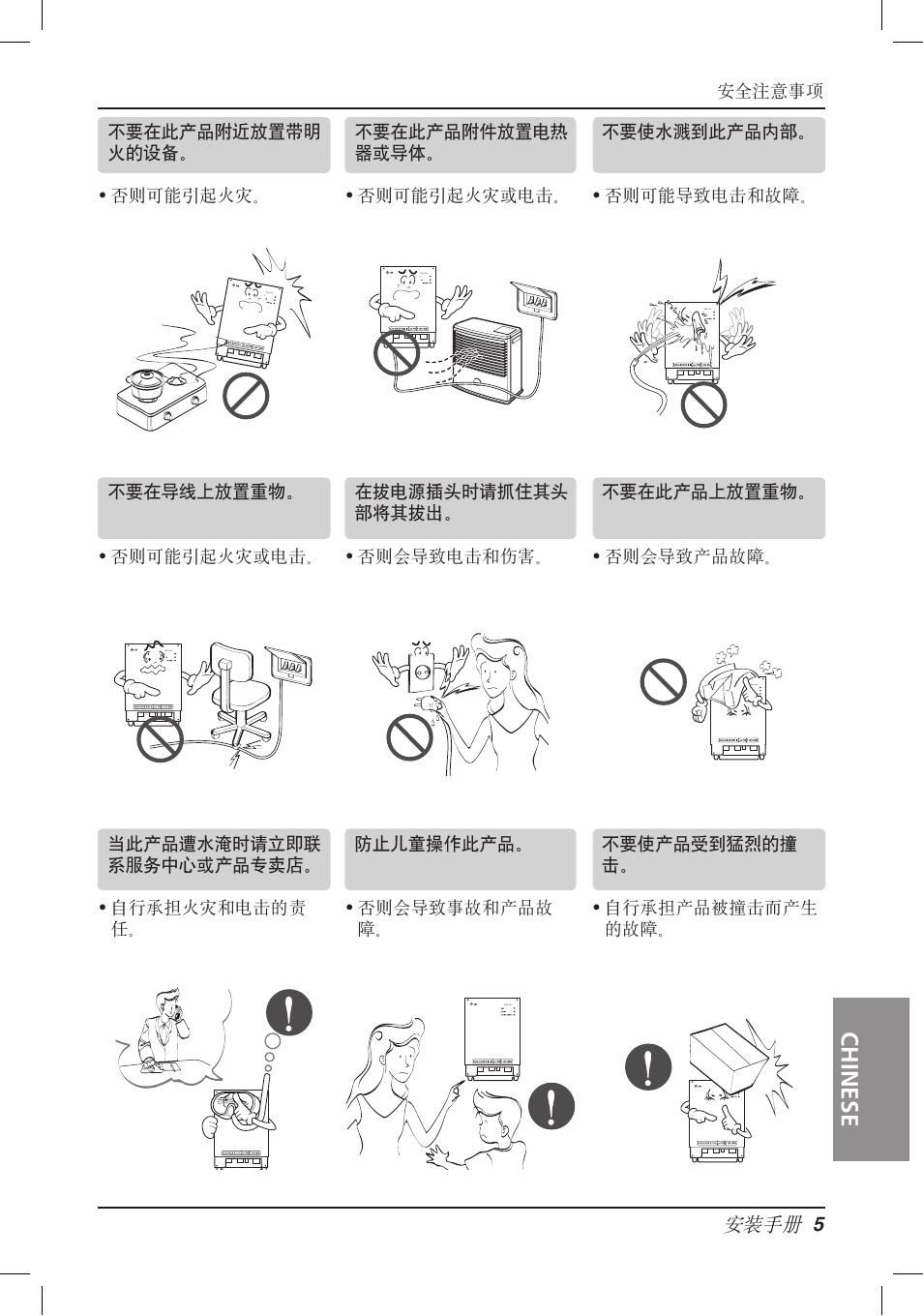 Chinese, 安装手册 | LG PQNFB16A1 User Manual | Page 146 / 169