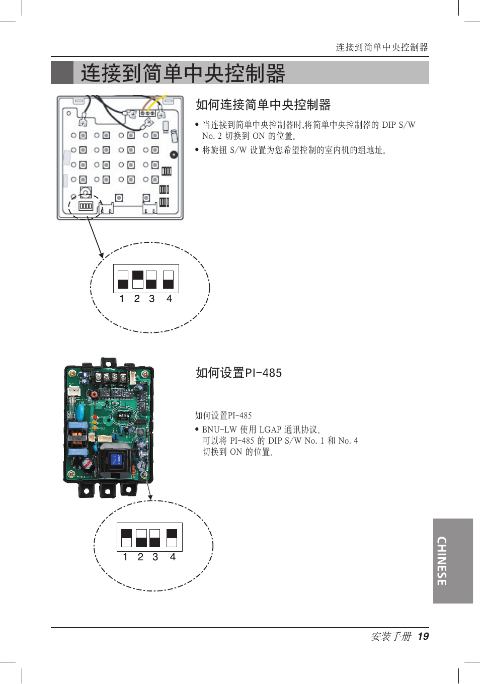 连接到简单中央控制器 | LG PQNFB16A1 User Manual | Page 160 / 169