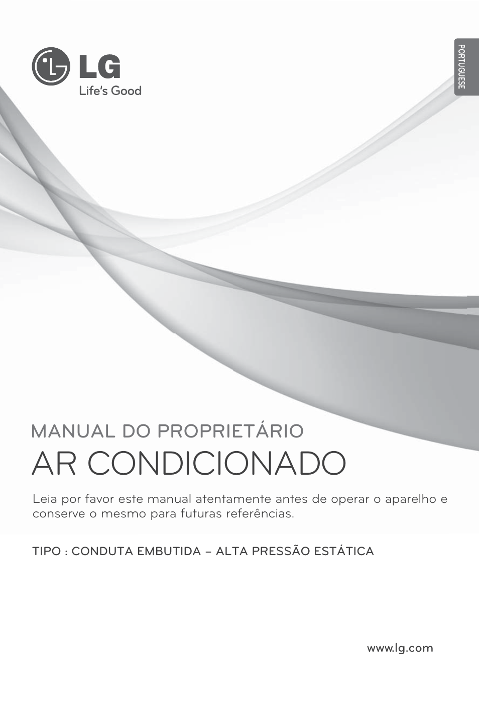 Portuguese, Ar condicionado, Manual do proprietário | LG ARNU96GB8A2 User Manual | Page 121 / 229