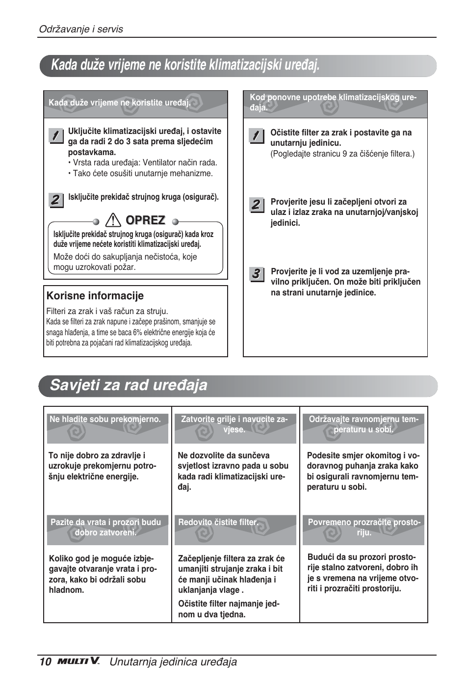 Oprez | LG ARNU96GB8A2 User Manual | Page 178 / 229