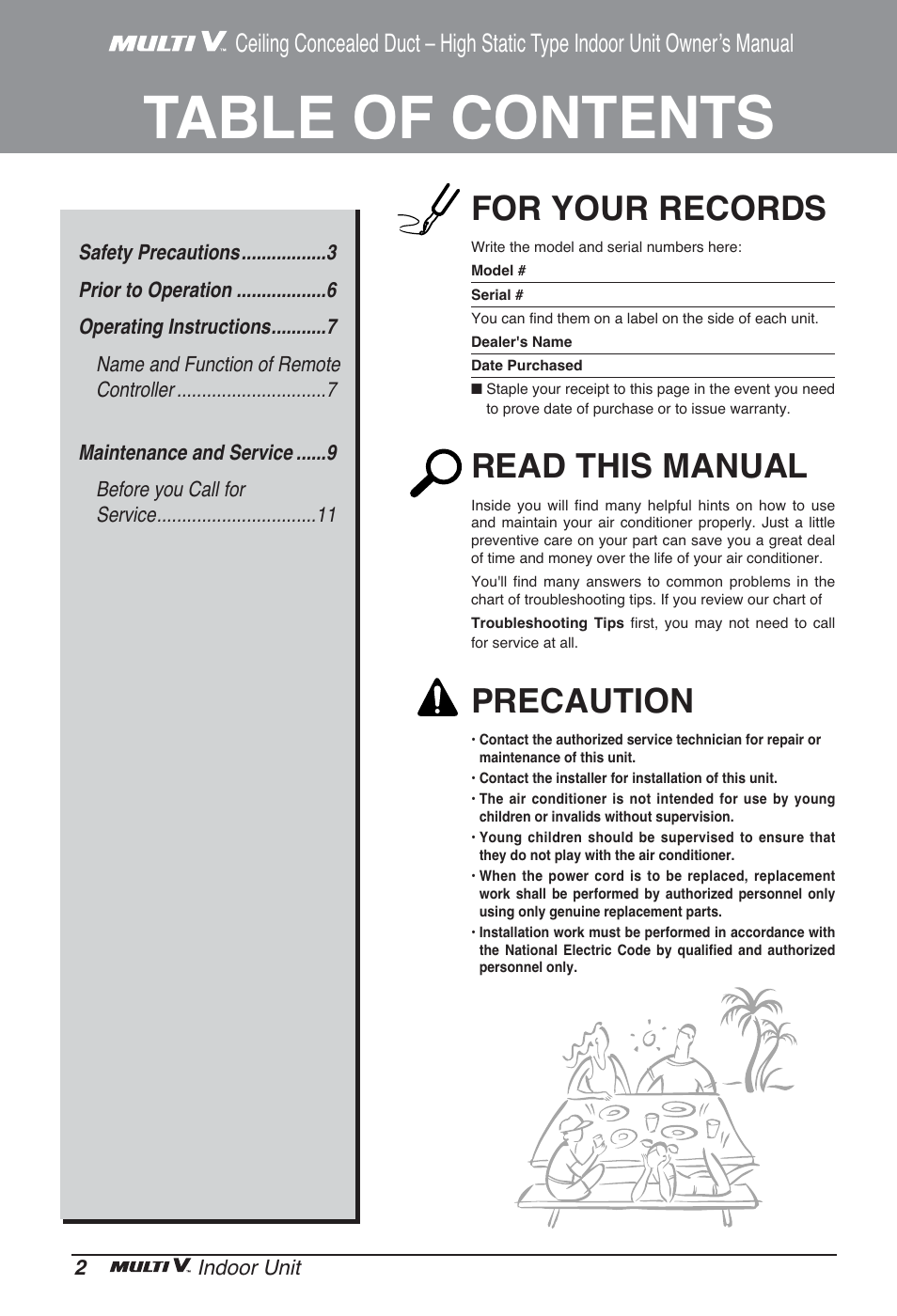 LG ARNU96GB8A2 User Manual | Page 2 / 229