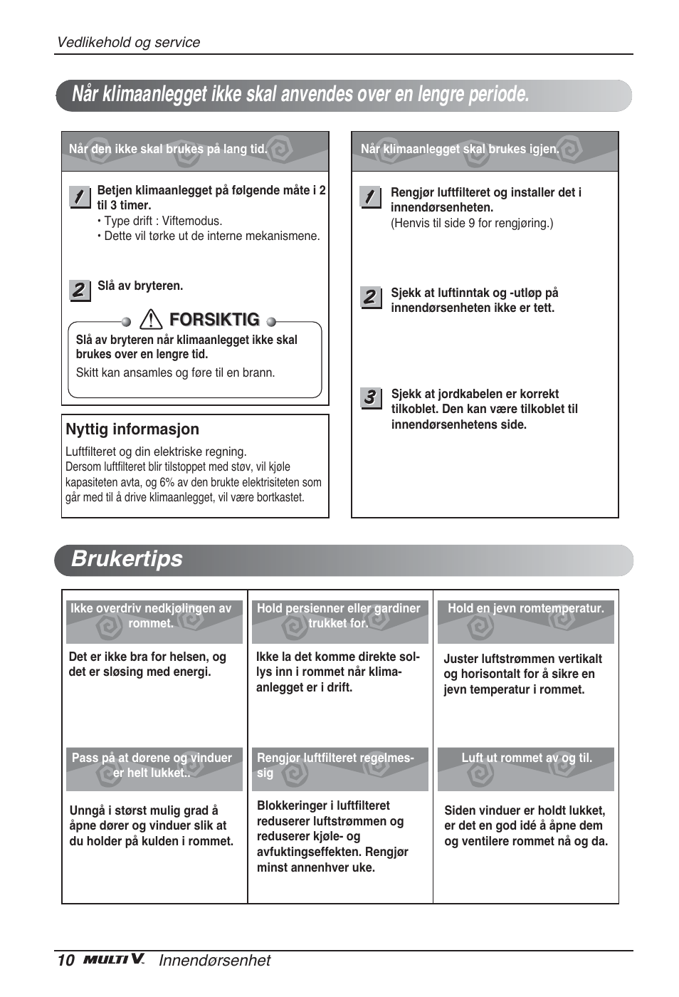 Forsiktig | LG ARNU96GB8A2 User Manual | Page 202 / 229