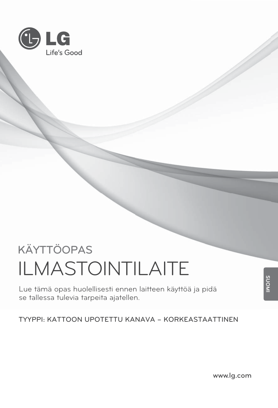 Suomi, Ilmastointilaite, Käyttöopas | LG ARNU96GB8A2 User Manual | Page 205 / 229