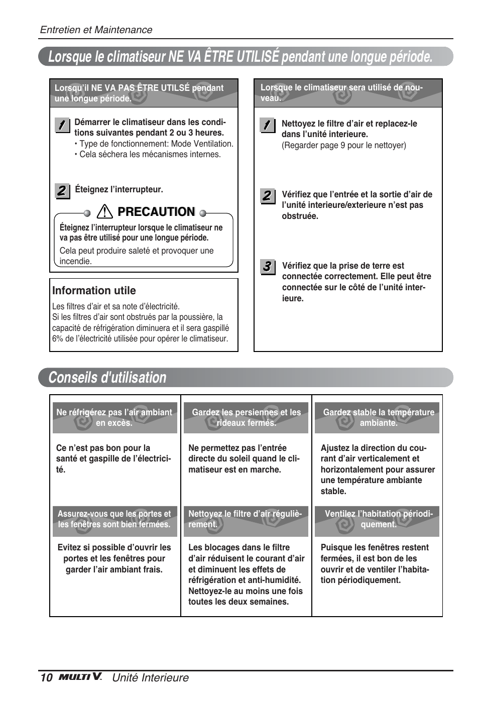 Precaution | LG ARNU96GB8A2 User Manual | Page 46 / 229