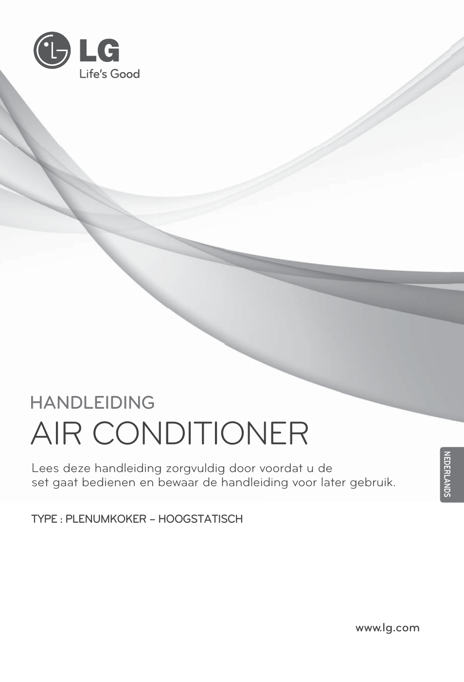 Nederlands, Air conditioner, Handleiding | LG ARNU96GB8A2 User Manual | Page 85 / 229