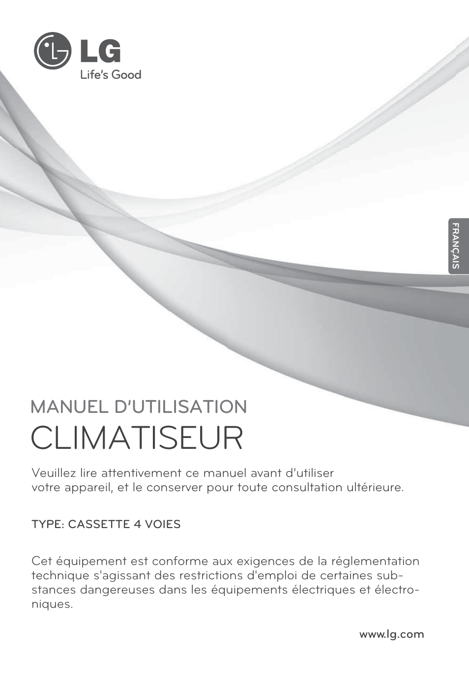 Français, Climatiseur, Manuel d’utilisation | LG UT60 User Manual | Page 115 / 723