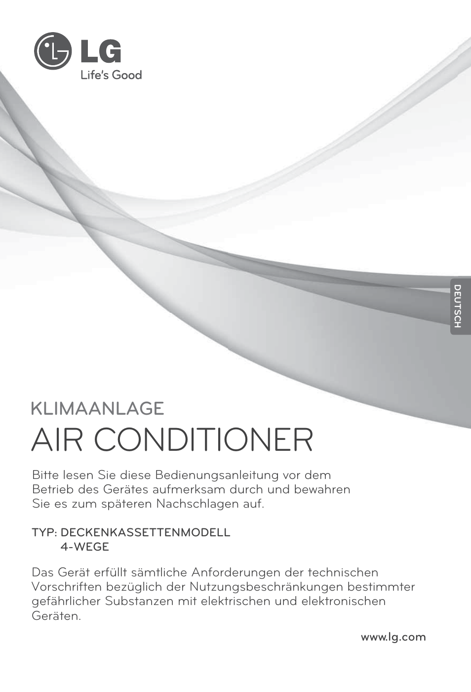 Deutsch, Air conditioner, Klimaanlage | LG UT60 User Manual | Page 153 / 723