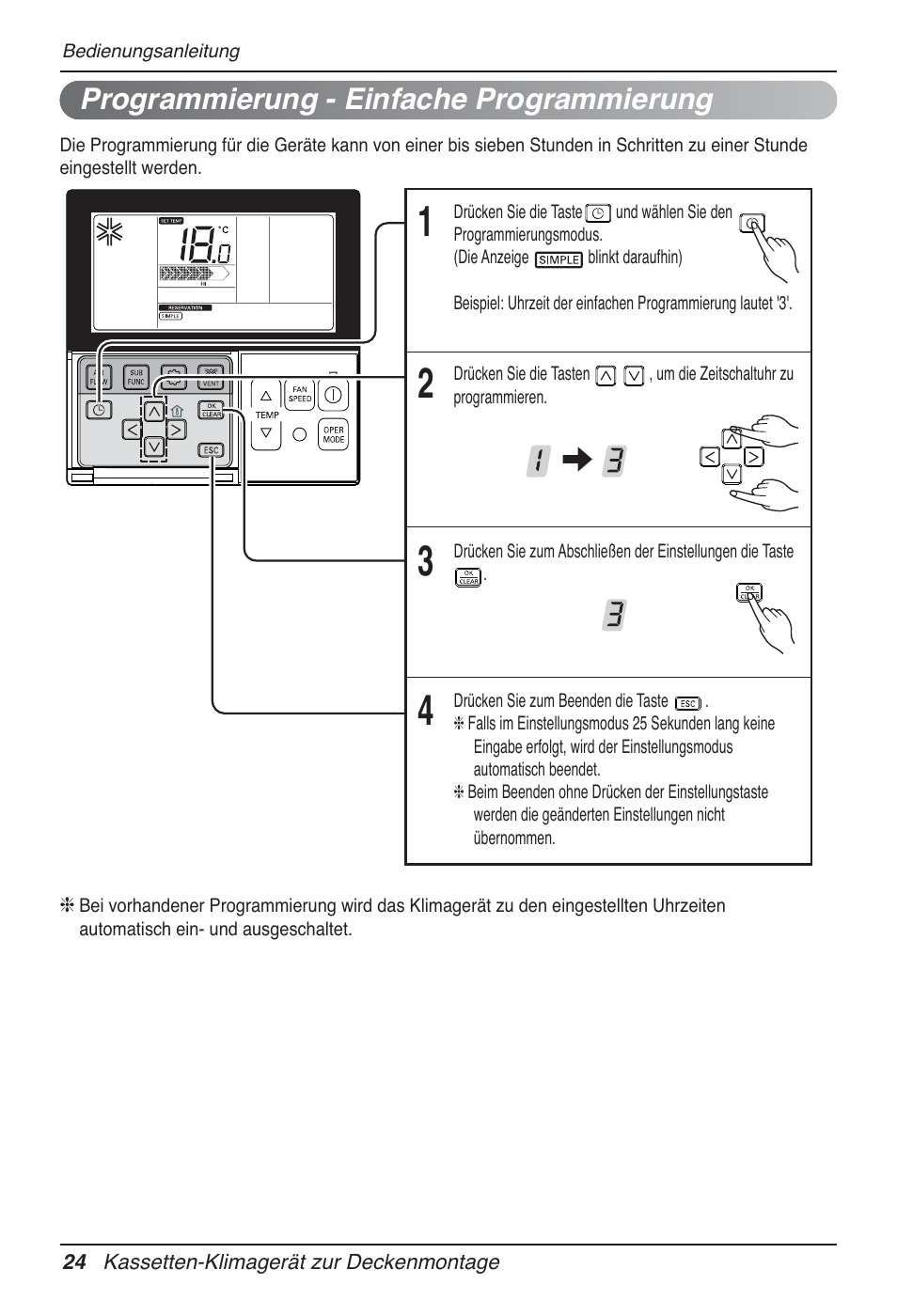 Programmierung - einfache programmierung | LG UT60 User Manual | Page 176 / 723