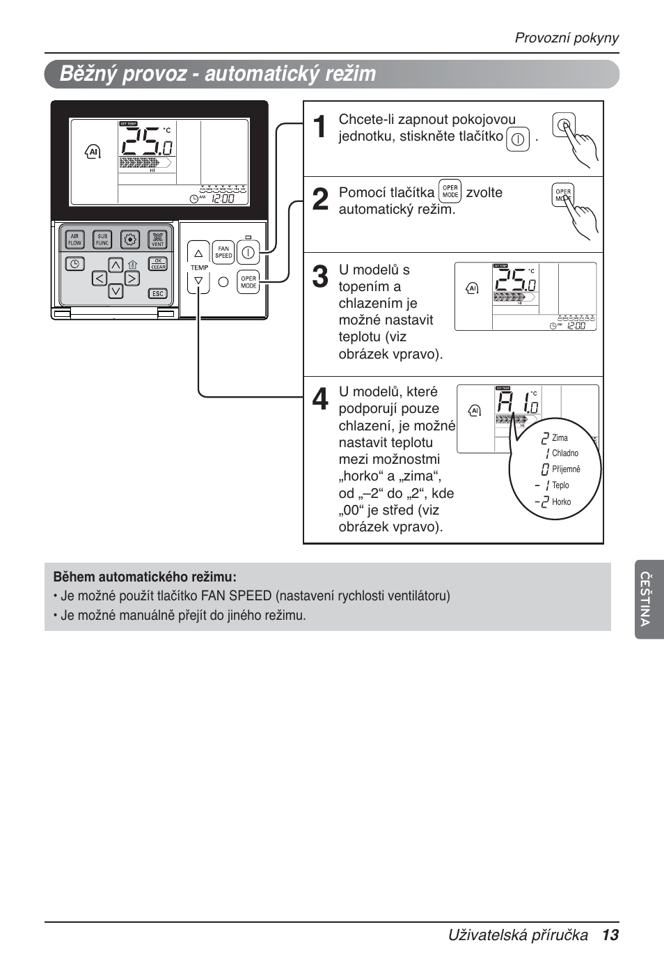 Běžný provoz - automatický režim | LG UT60 User Manual | Page 241 / 723