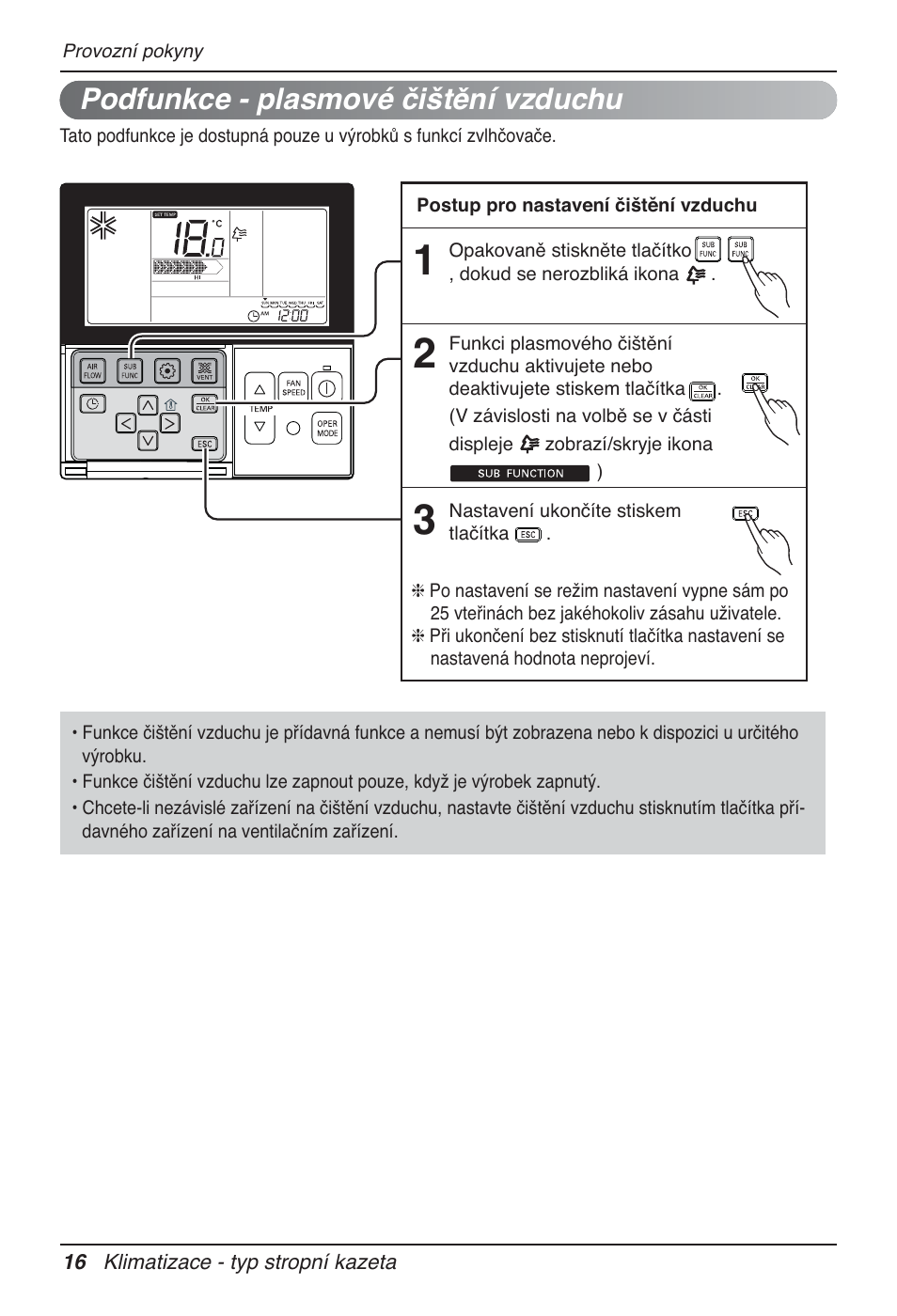 Podfunkce - plasmové čištění vzduchu | LG UT60 User Manual | Page 244 / 723