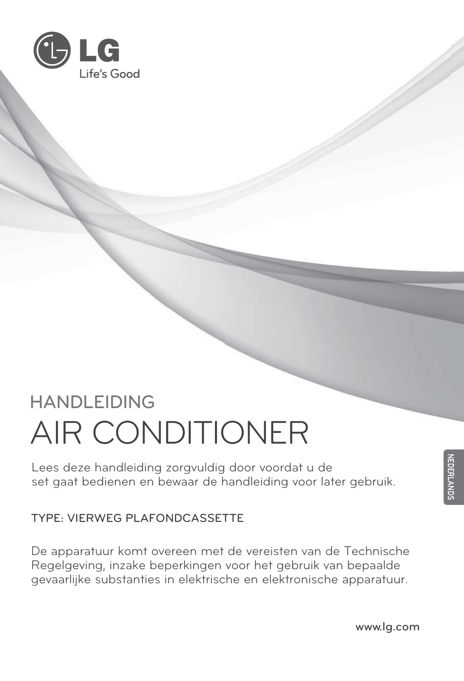 Nederlands, Air conditioner, Handleiding | LG UT60 User Manual | Page 267 / 723