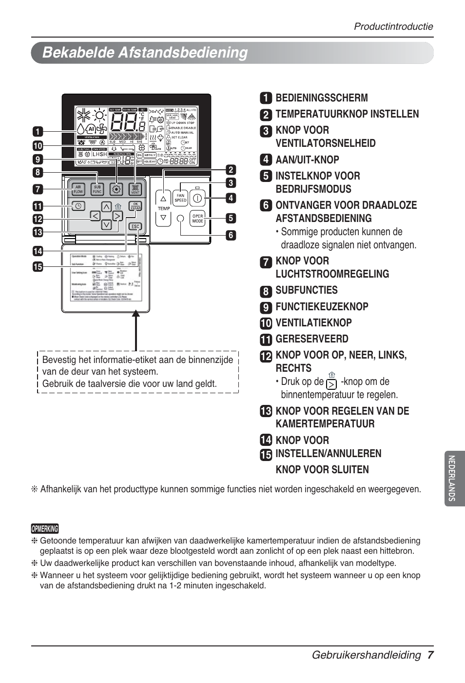 Bekabelde afstandsbediening | LG UT60 User Manual | Page 273 / 723