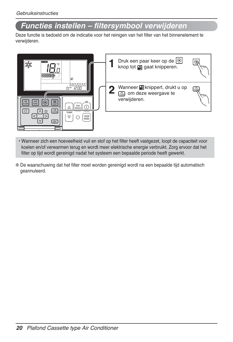 Functies instellen – filtersymbool verwijderen | LG UT60 User Manual | Page 286 / 723