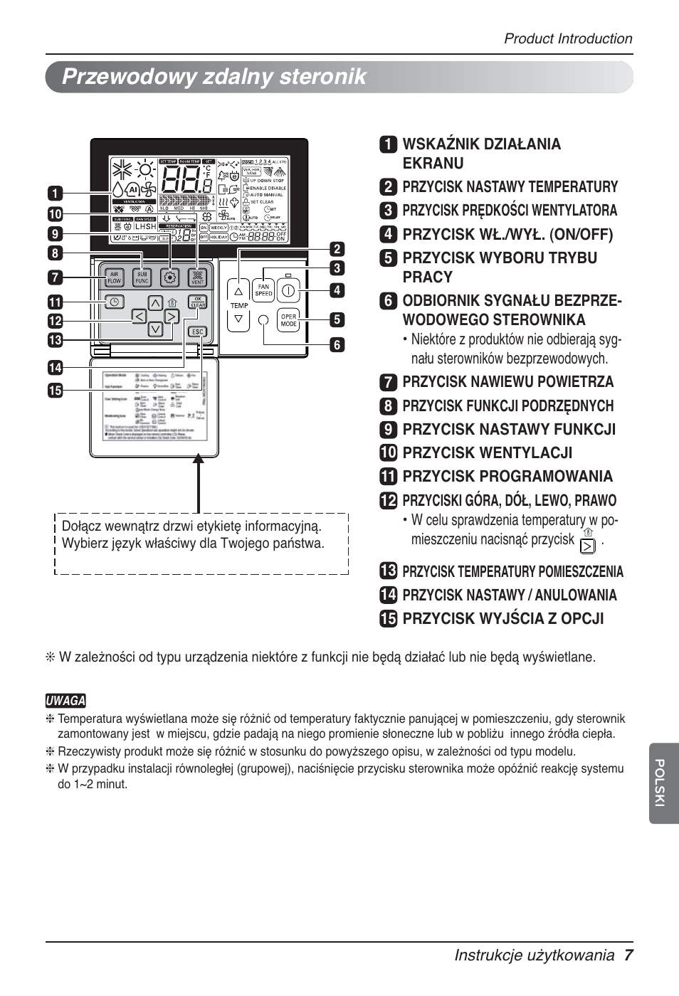 Przewodowy zdalny steronik | LG UT60 User Manual | Page 311 / 723