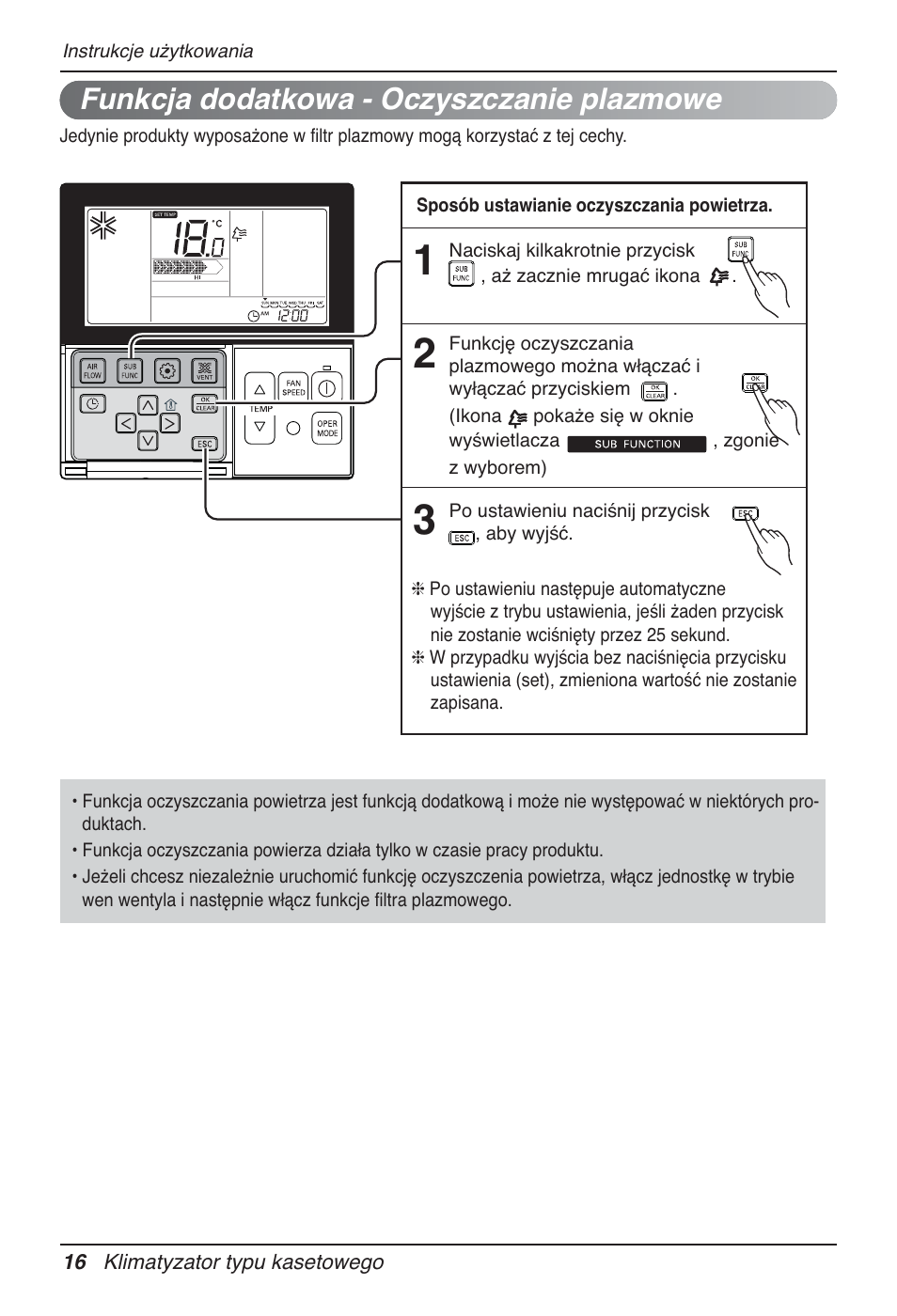 Funkcja dodatkowa - oczyszczanie plazmowe | LG UT60 User Manual | Page 320 / 723