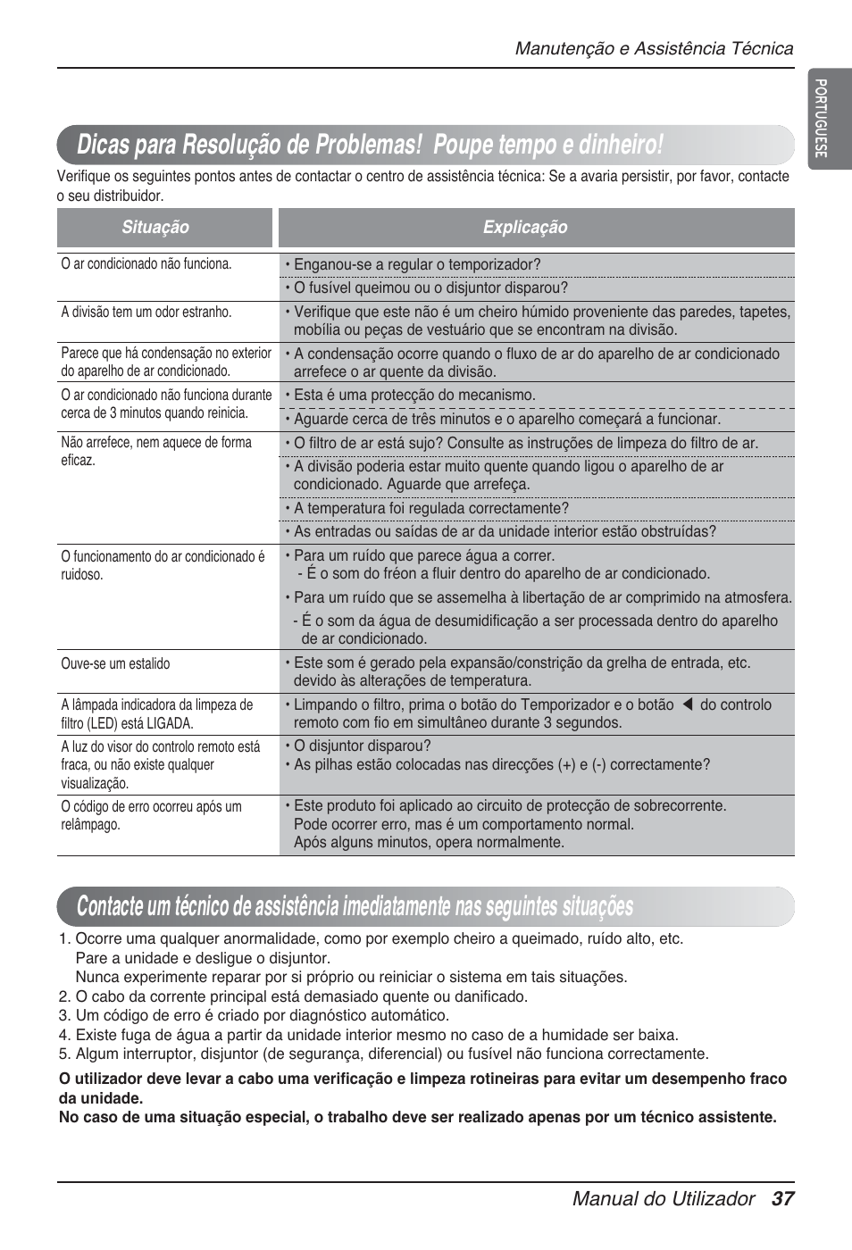 Manual do utilizador 37 | LG UT60 User Manual | Page 417 / 723