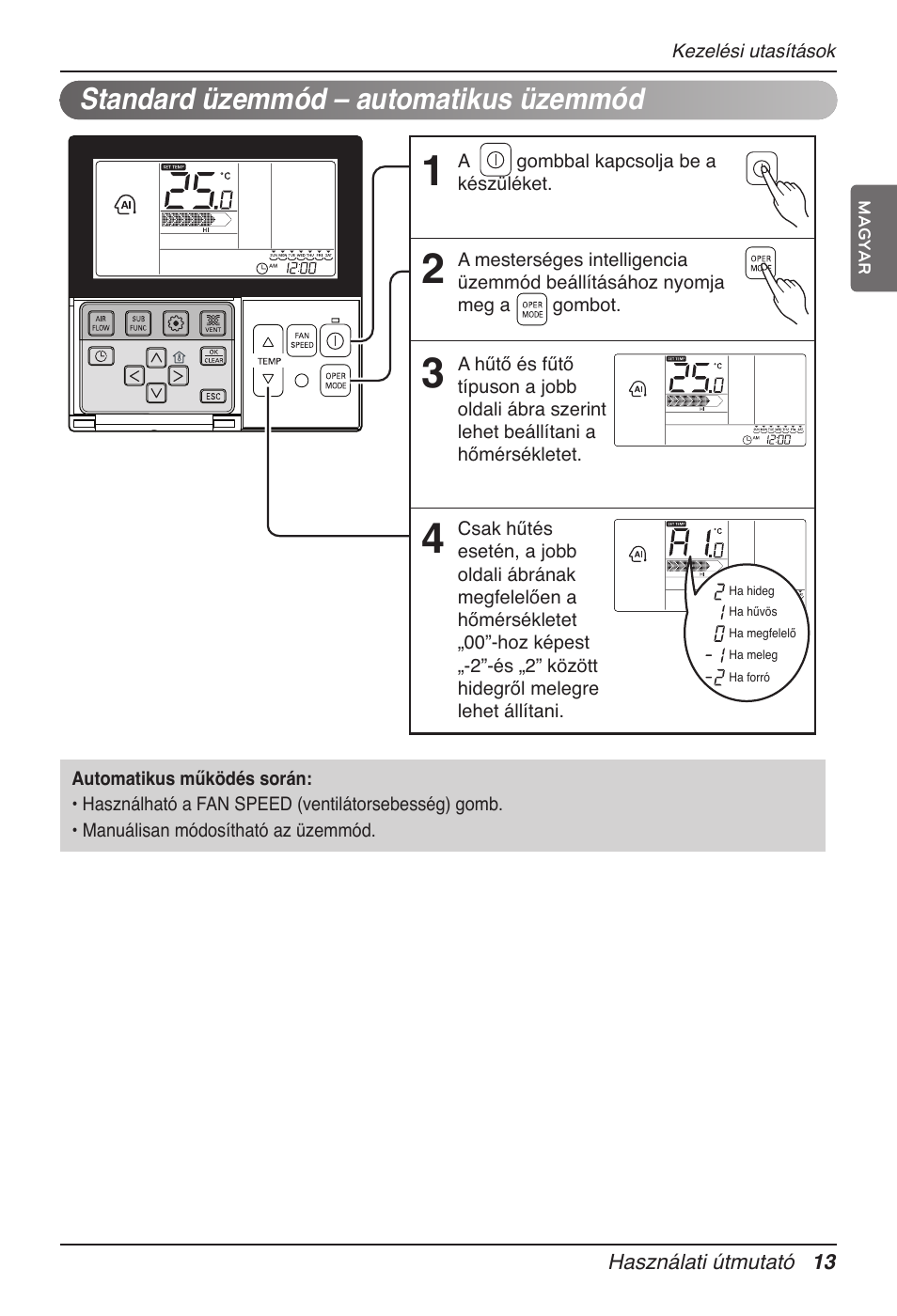 Standard üzemmód – automatikus üzemmód | LG UT60 User Manual | Page 431 / 723