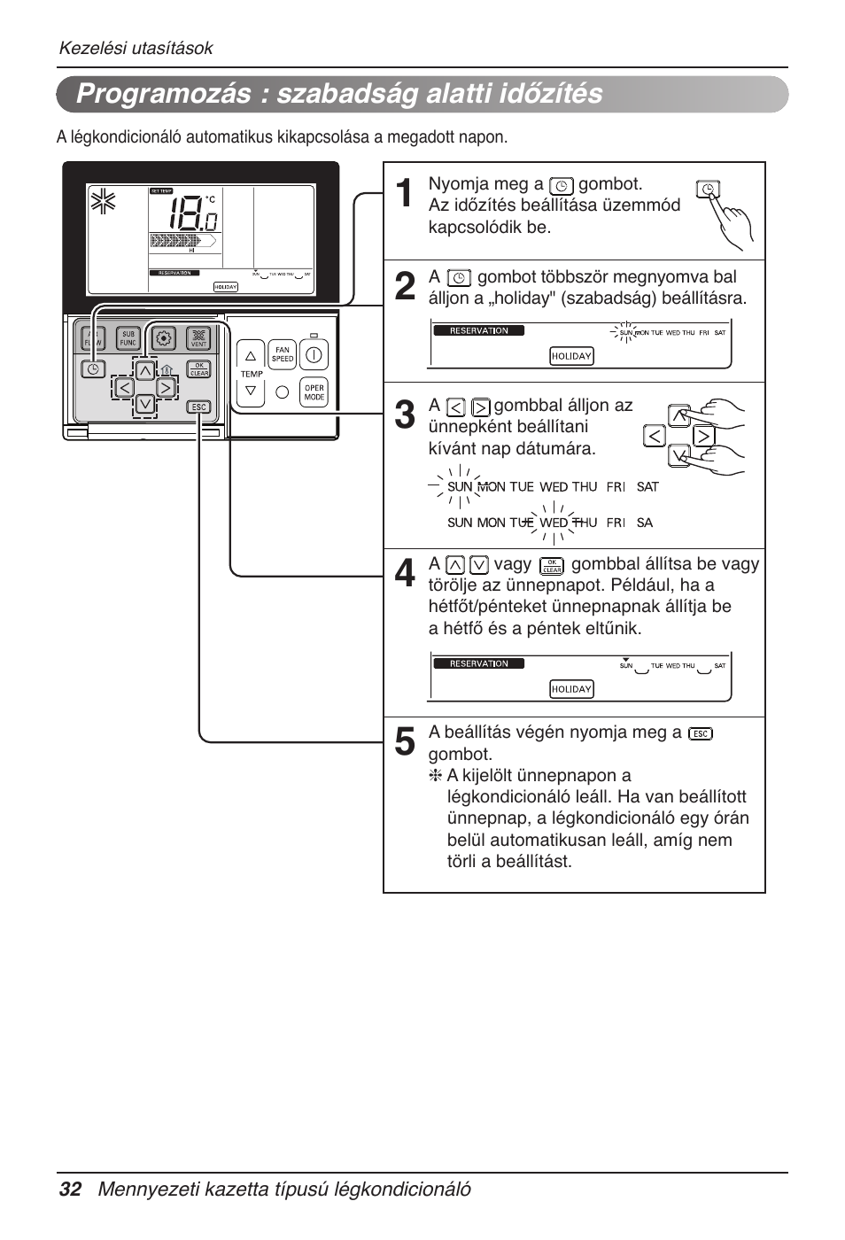 Programozás : szabadság alatti időzítés | LG UT60 User Manual | Page 450 / 723