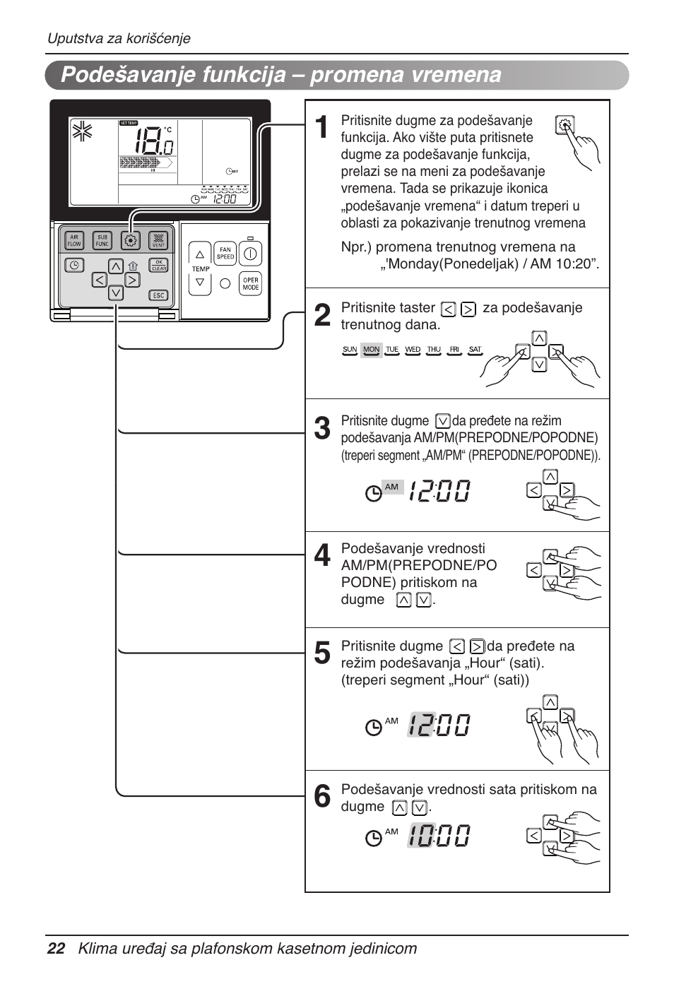 Podešavanje funkcija – promena vremena | LG UT60 User Manual | Page 516 / 723