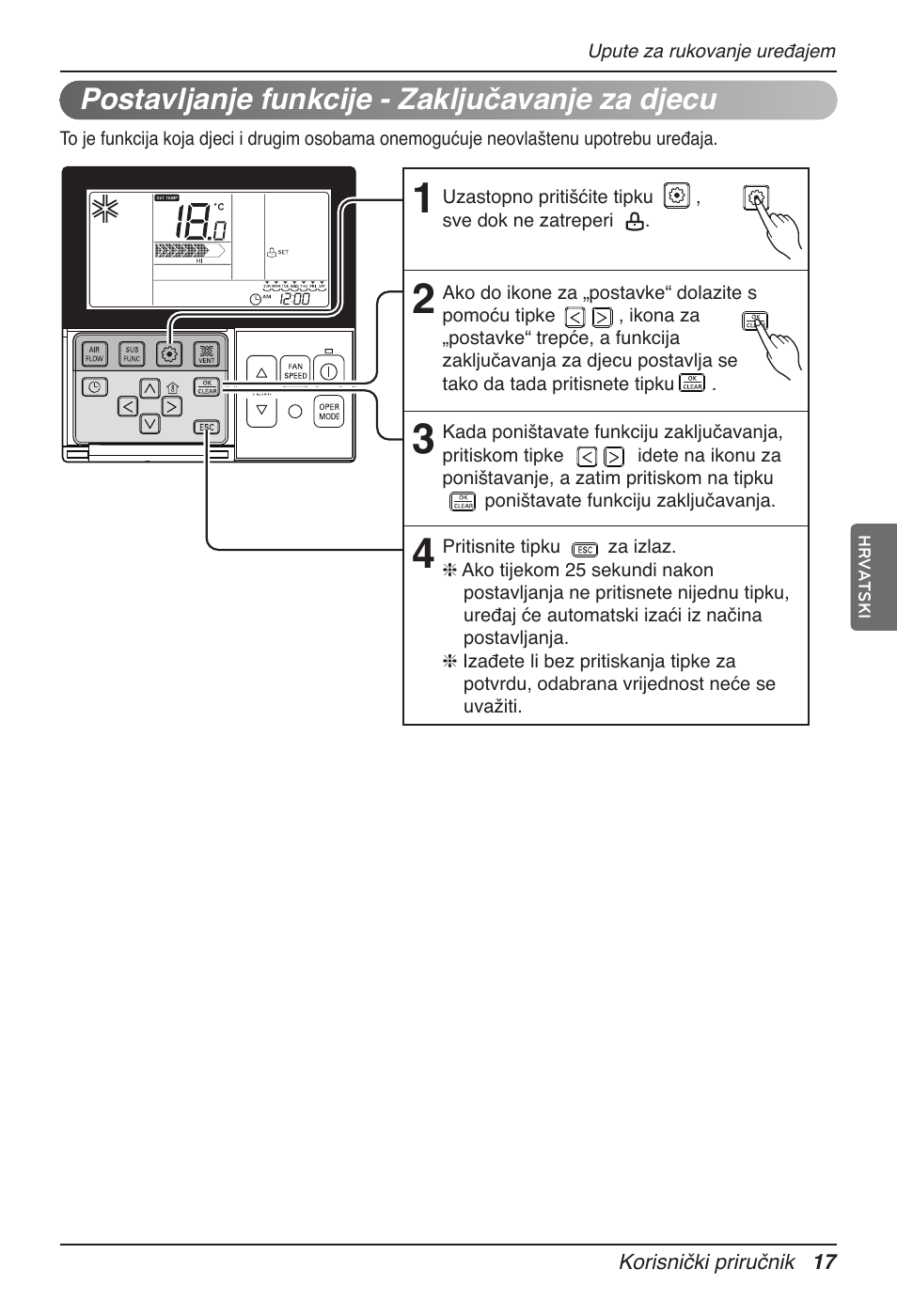 Postavljanje funkcije - zaključavanje za djecu | LG UT60 User Manual | Page 549 / 723