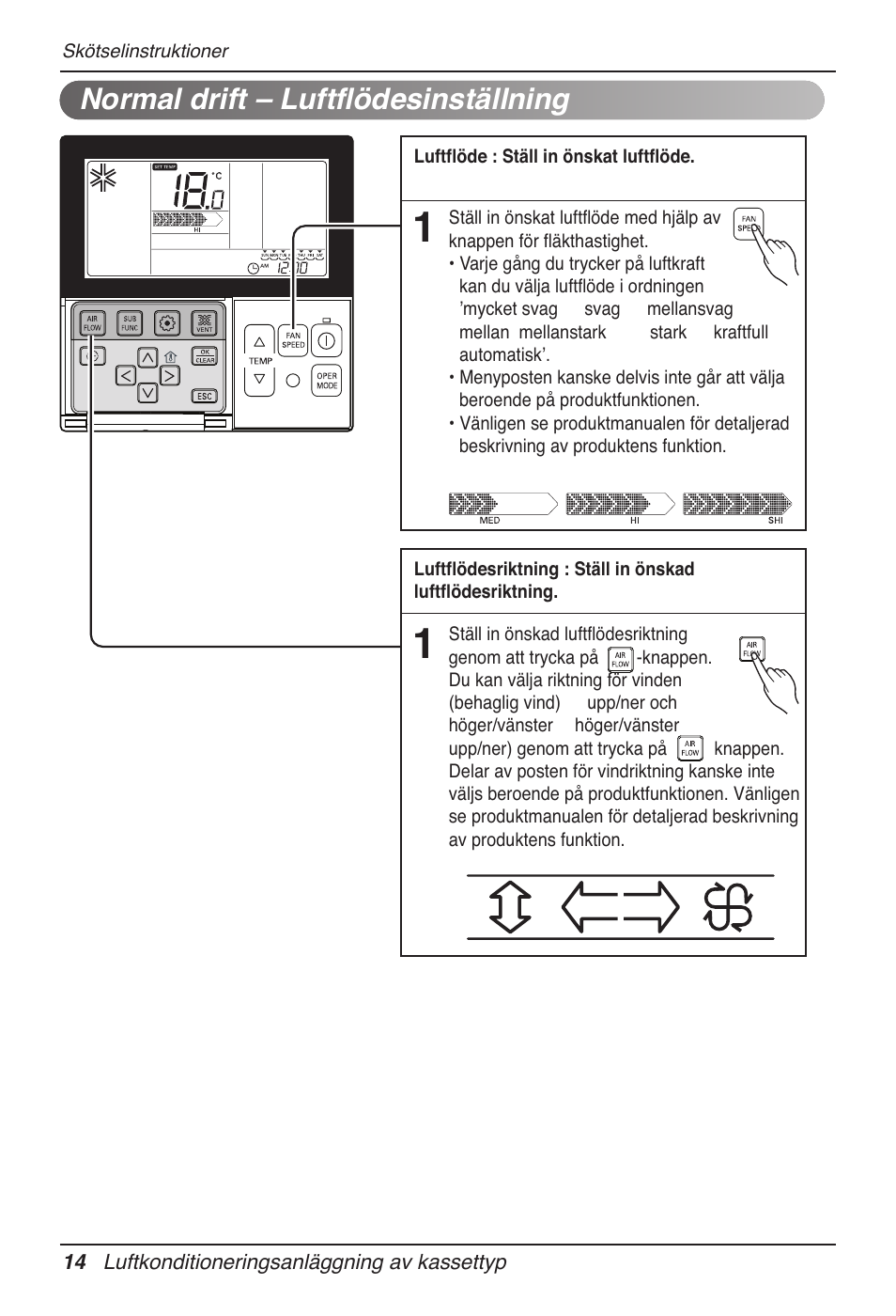 Normal drift – luftflödesinställning | LG UT60 User Manual | Page 584 / 723