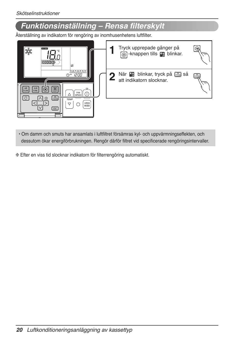 Funktionsinställning – rensa filterskylt | LG UT60 User Manual | Page 590 / 723