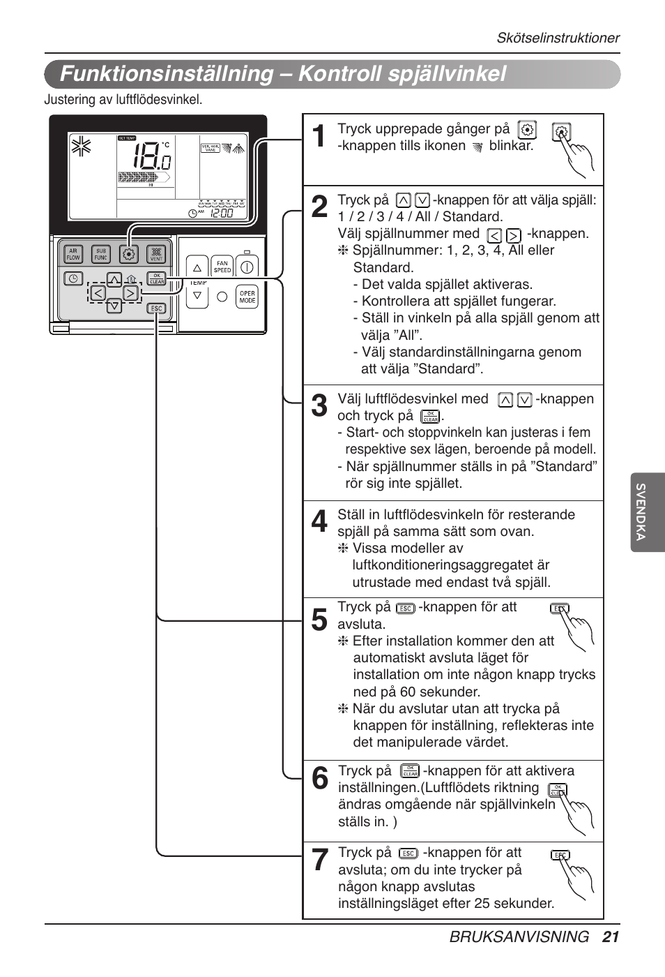 Funktionsinställning – kontroll spjällvinkel | LG UT60 User Manual | Page 591 / 723