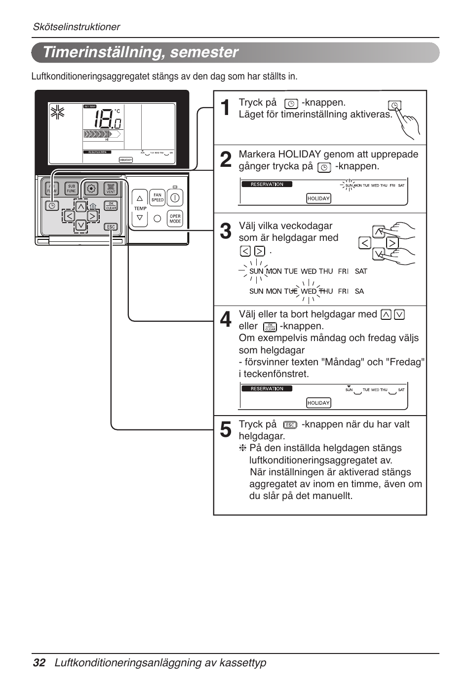 Timerinställning, semester | LG UT60 User Manual | Page 602 / 723