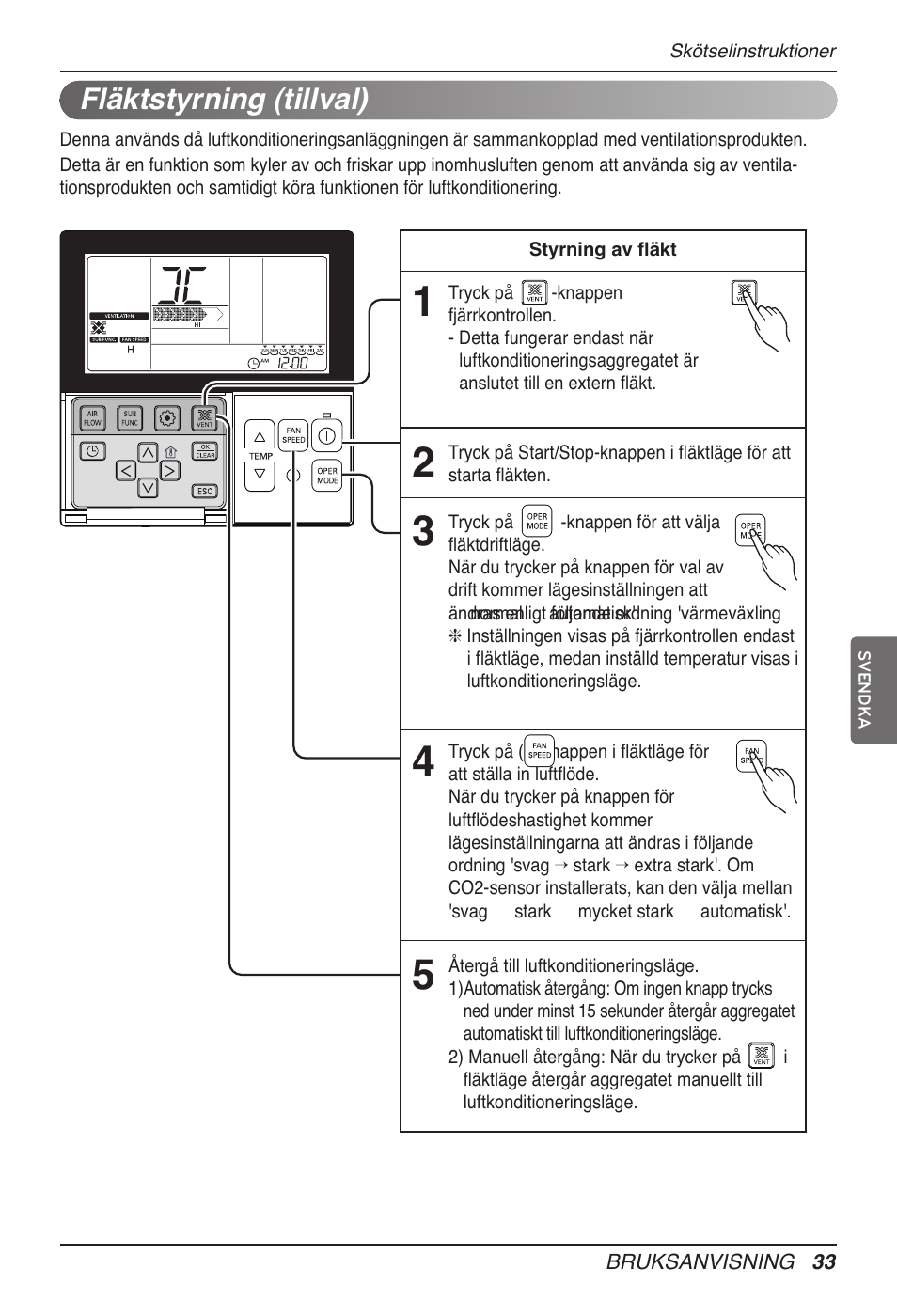 Fläktstyrning (tillval) | LG UT60 User Manual | Page 603 / 723