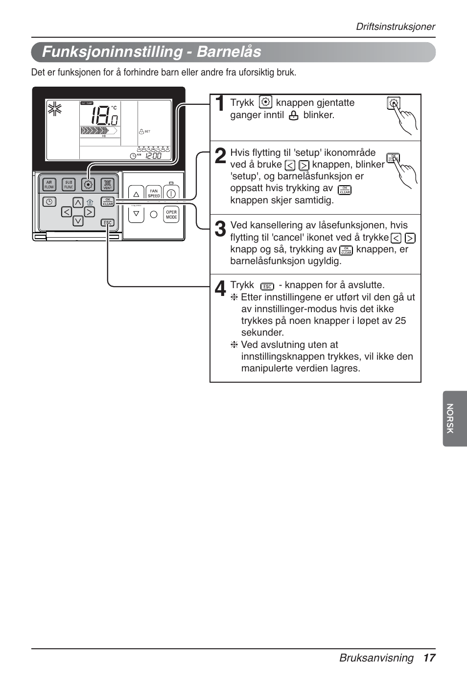 Funksjoninnstilling - barnelås | LG UT60 User Manual | Page 625 / 723