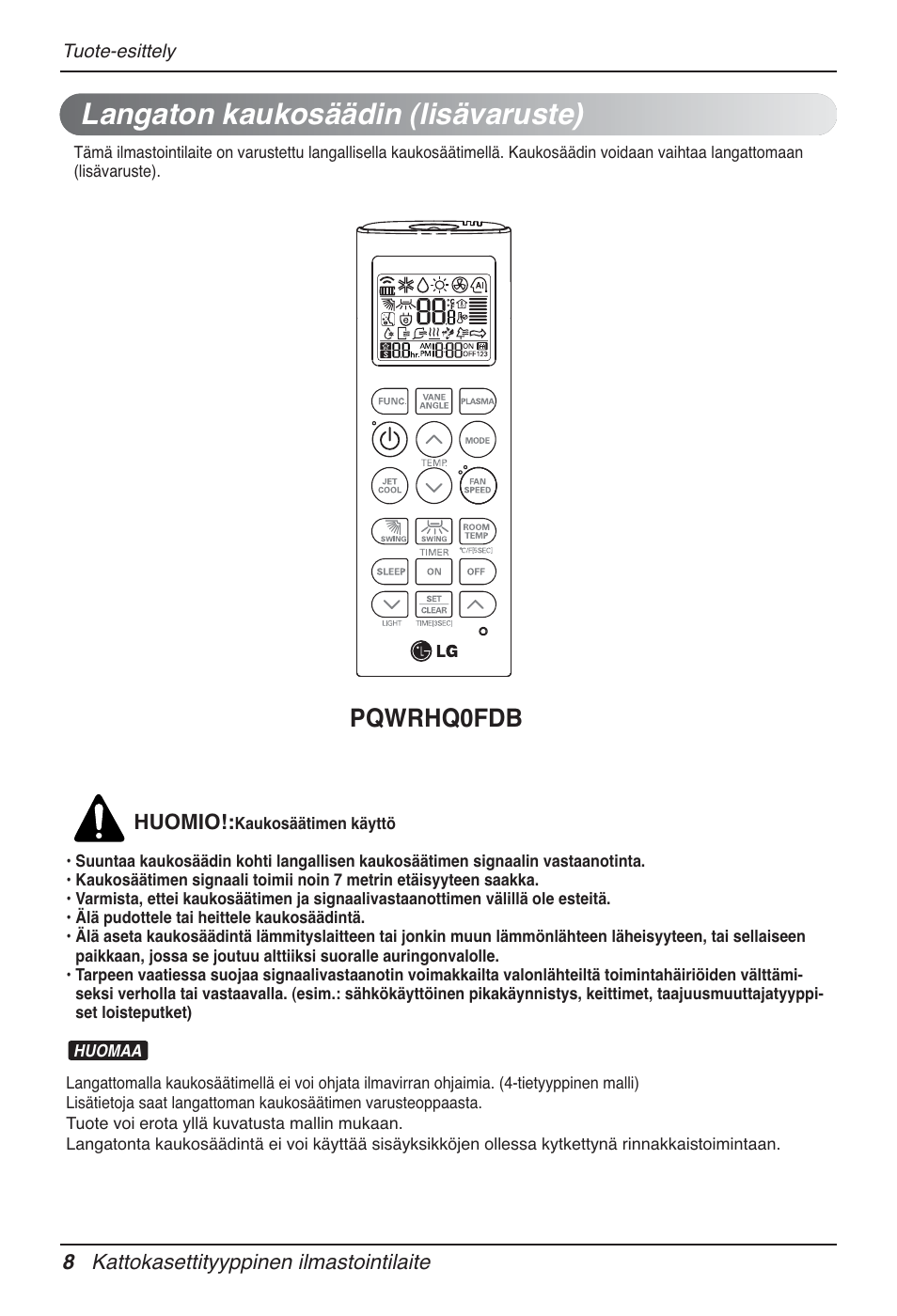 Langaton kaukosäädin (lisävaruste), Pqwrhq0fdb | LG UT60 User Manual | Page 654 / 723