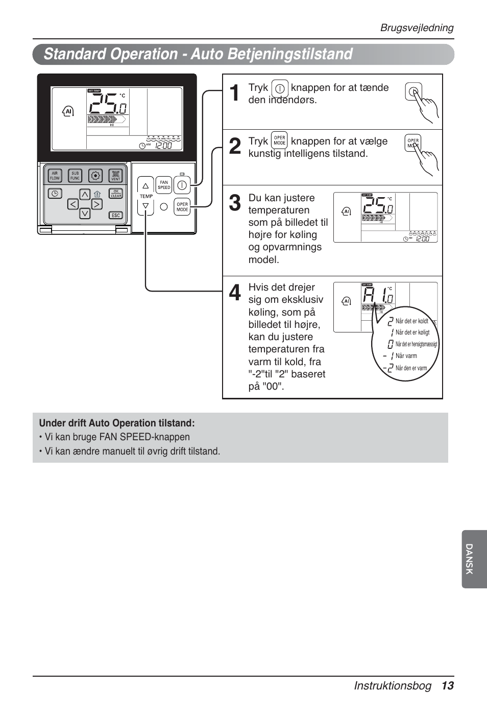 Standard operation - auto betjeningstilstand | LG UT60 User Manual | Page 697 / 723