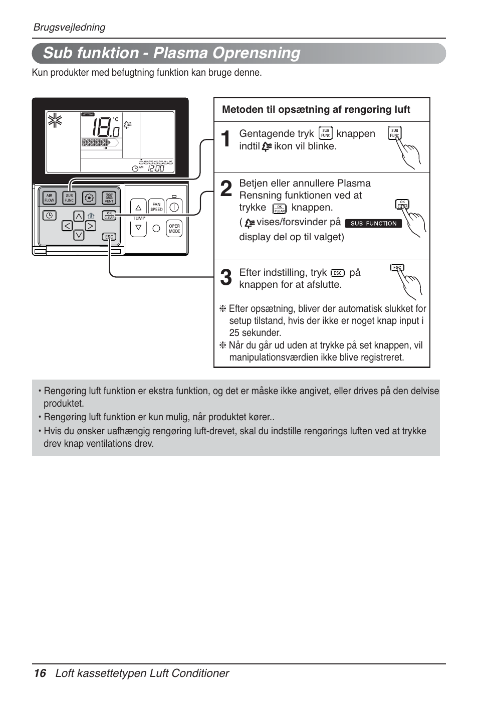 Sub funktion - plasma oprensning | LG UT60 User Manual | Page 700 / 723