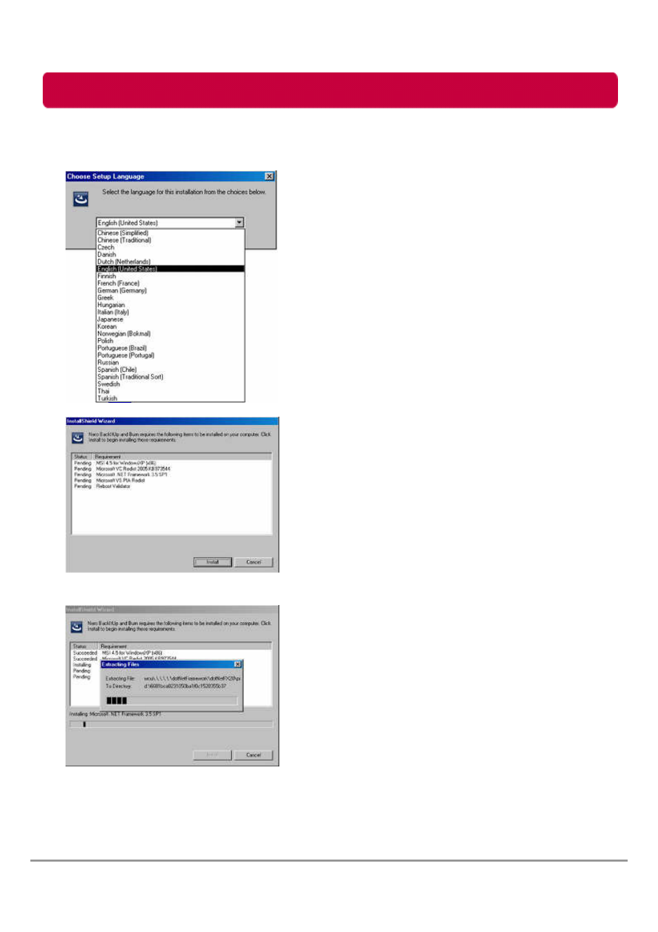 Backup program | LG HXE2S1TGL User Manual | Page 13 / 34