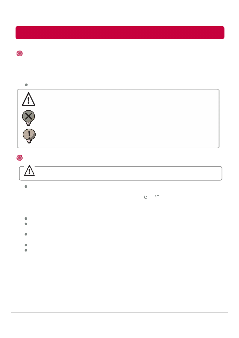 Warning & caution during use | LG HXE2S1TGL User Manual | Page 2 / 34