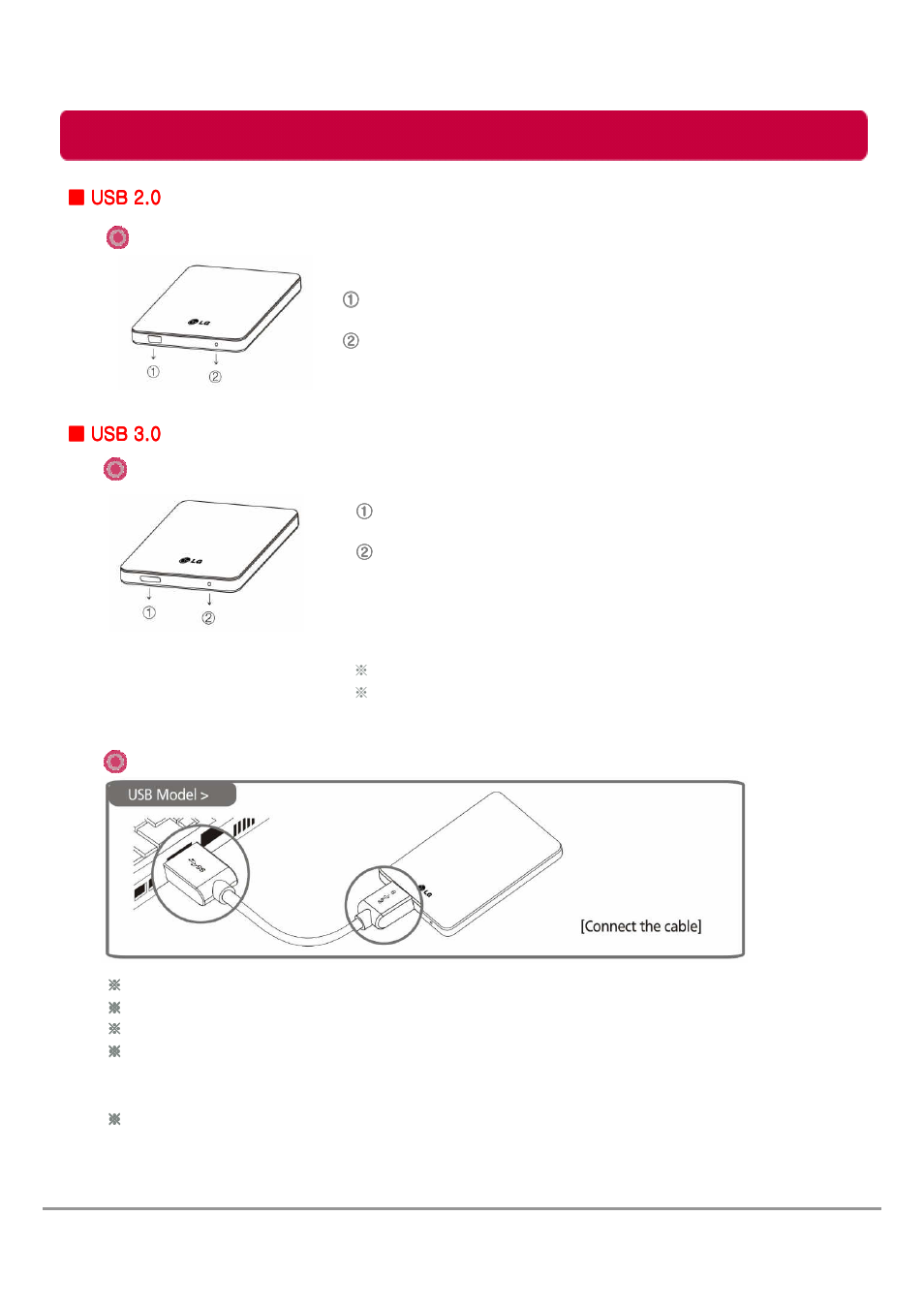 Name of parts & connect cable, Name of parts, Connect cable | LG HXE2S1TGL User Manual | Page 6 / 34