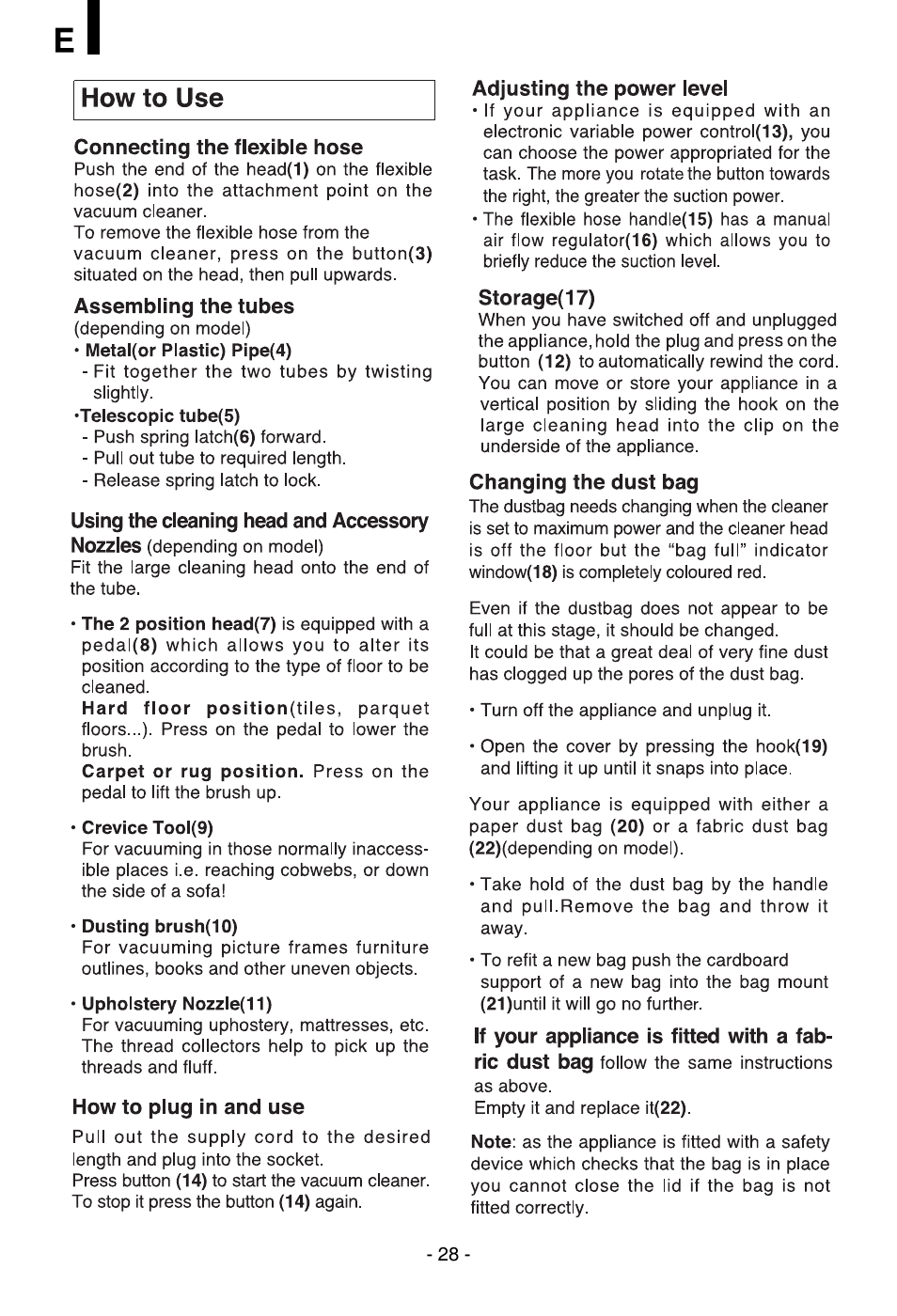 LG VC3815N User Manual | Page 29 / 41