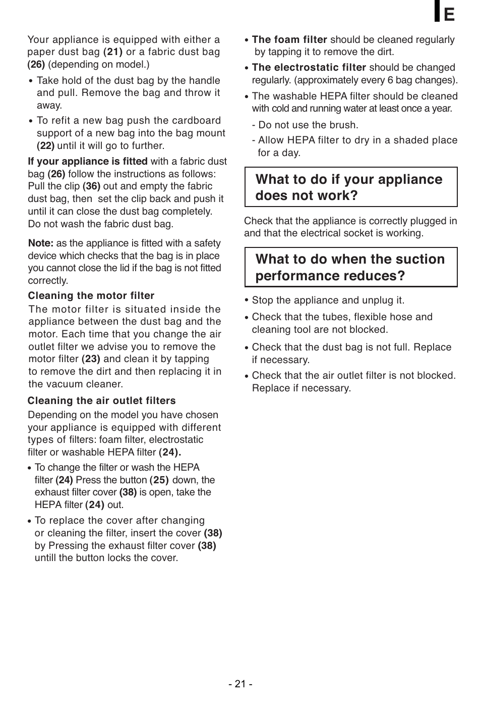 LG VC48122HU User Manual | Page 22 / 29