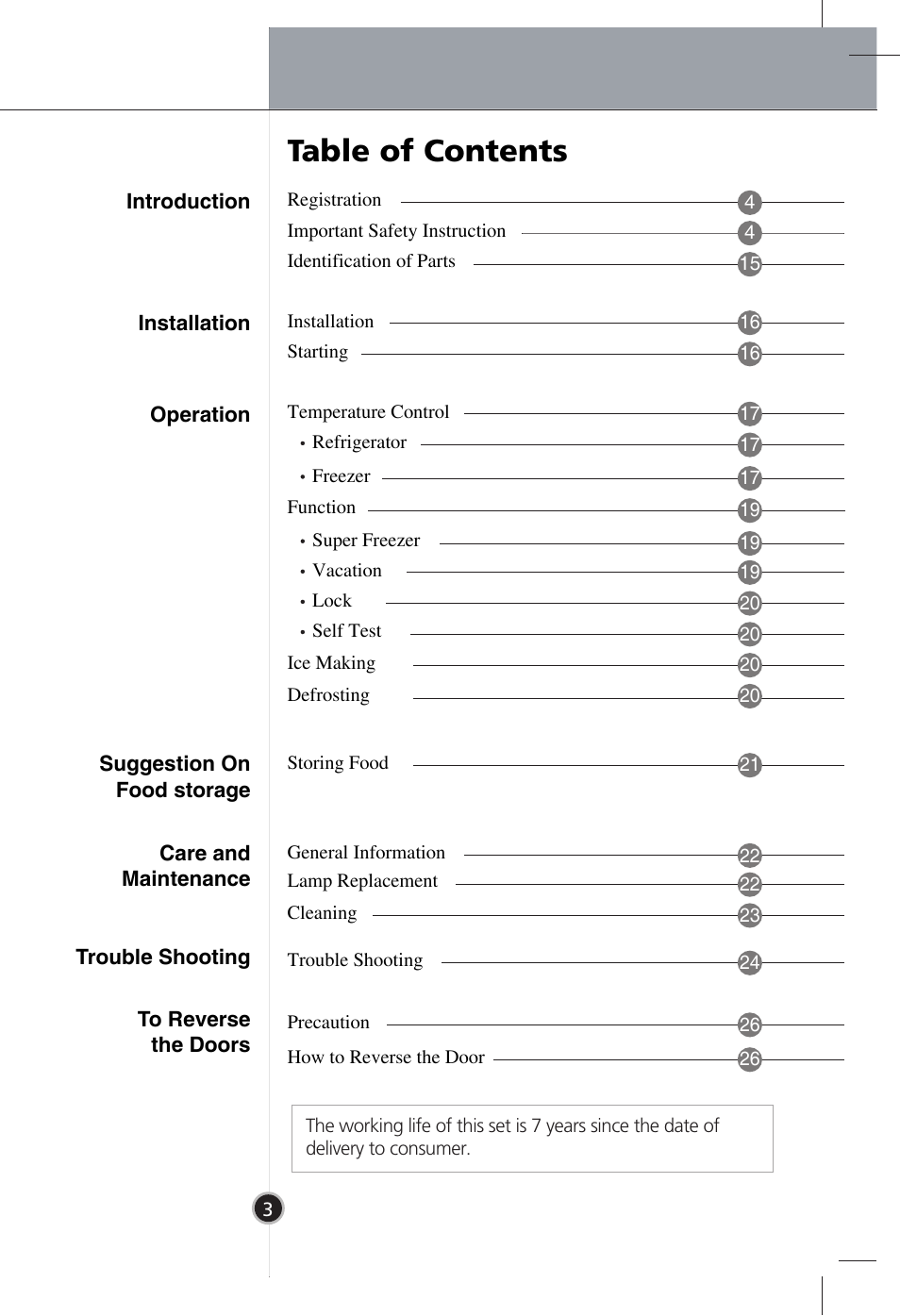 LG GR-B409BLQA User Manual | Page 2 / 80