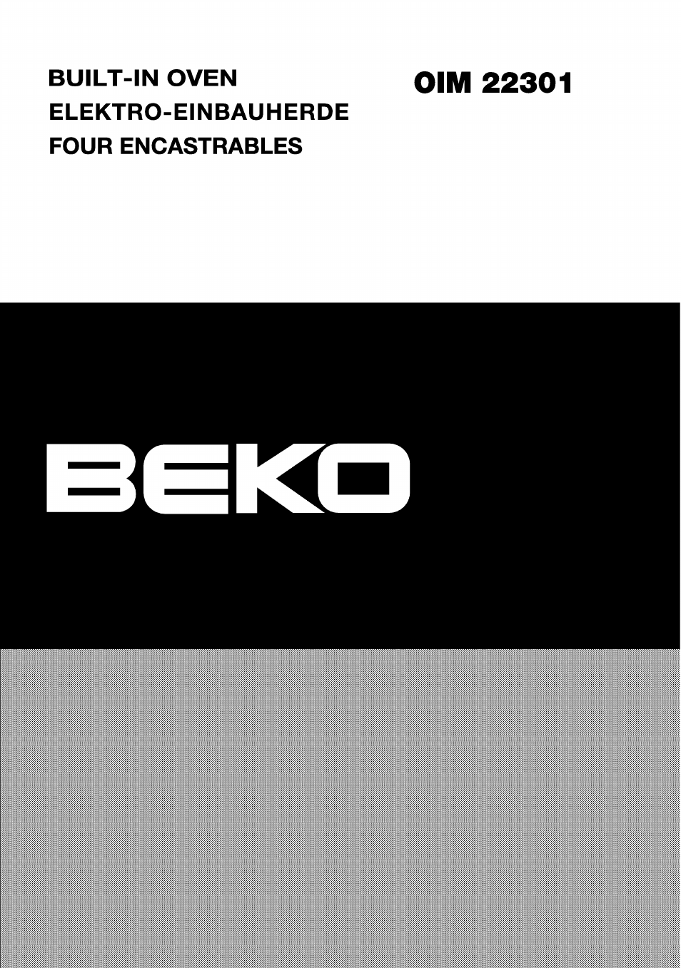 Beko OIM 22301 X User Manual | 75 pages