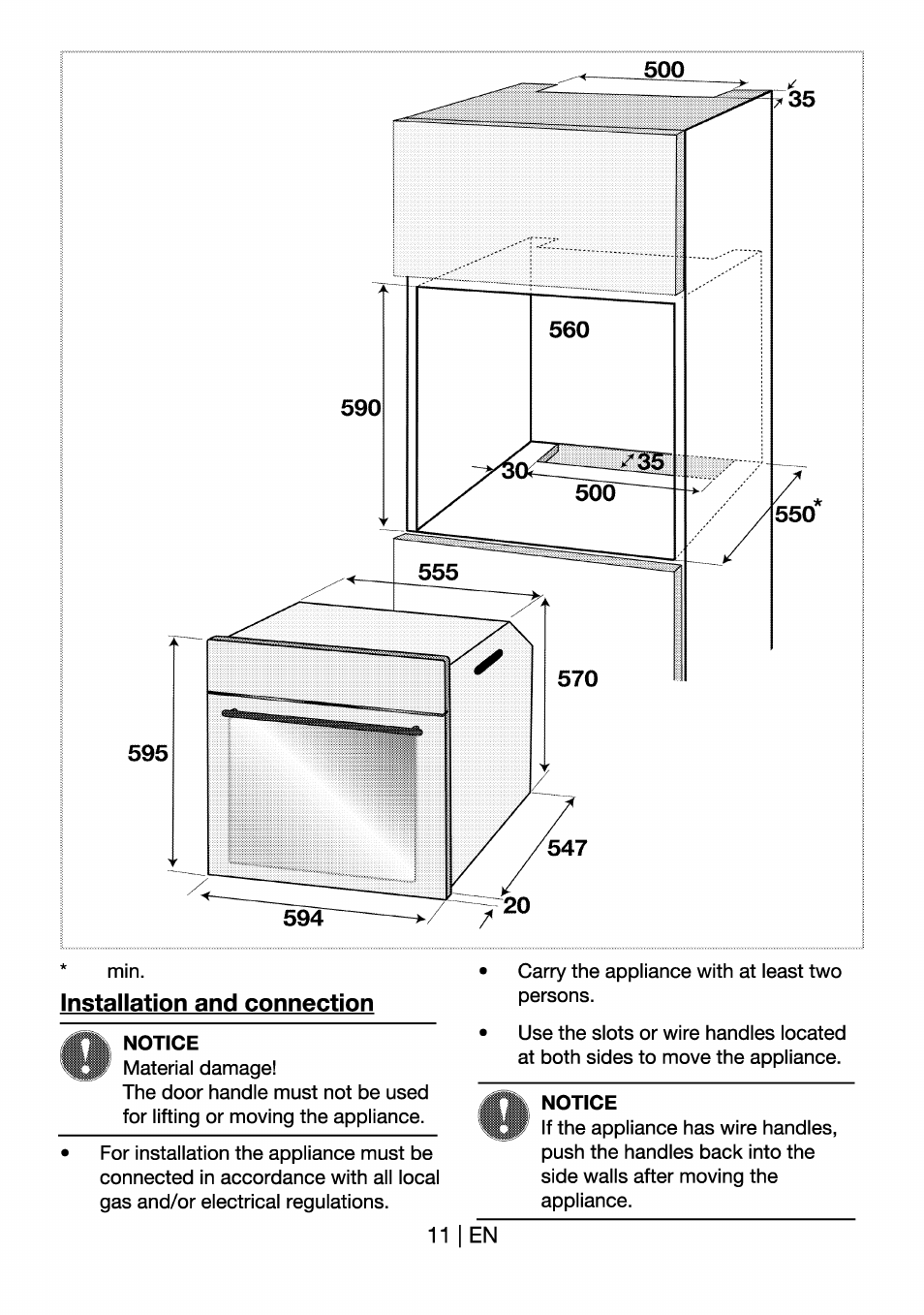 Notice | Beko OIM 22301 X User Manual | Page 11 / 75