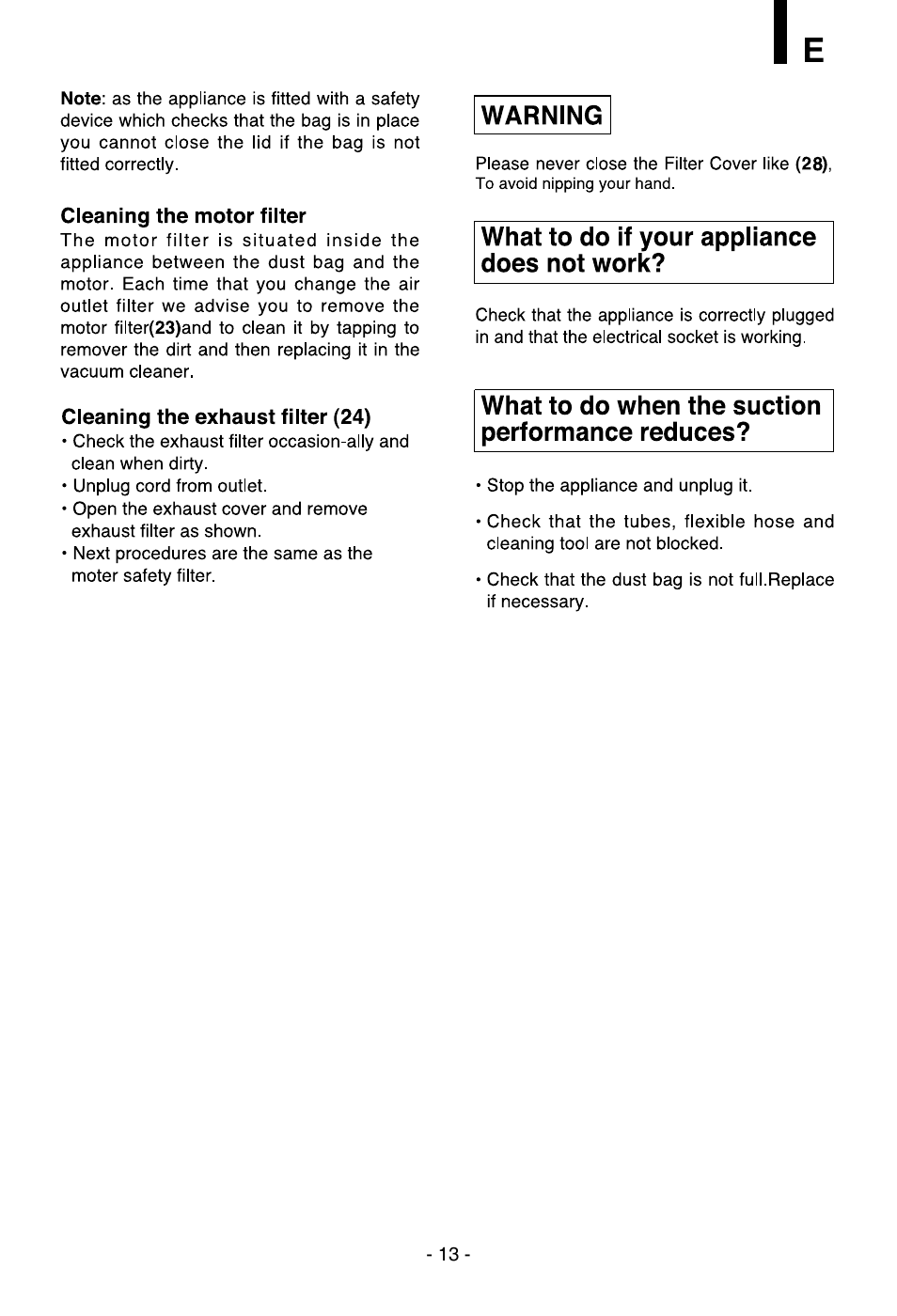 LG VC30141N User Manual | Page 14 / 17