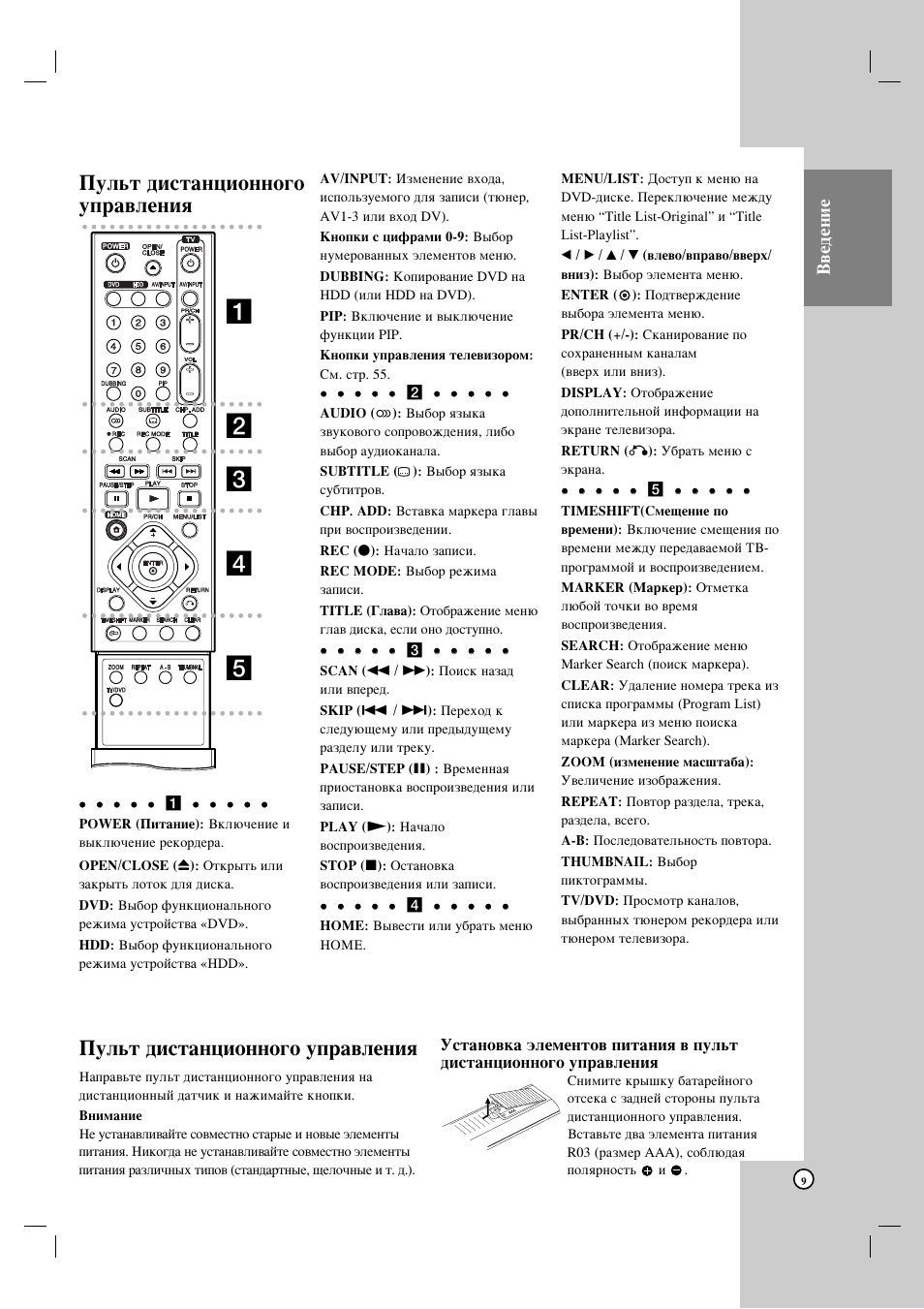 Ab c d e, Иыо¸ъ ‰лтъ‡ìˆëóììó„у ыф‡‚îâìëﬂ, З‚в‰вмлв | LG HDRF990 User Manual | Page 9 / 58