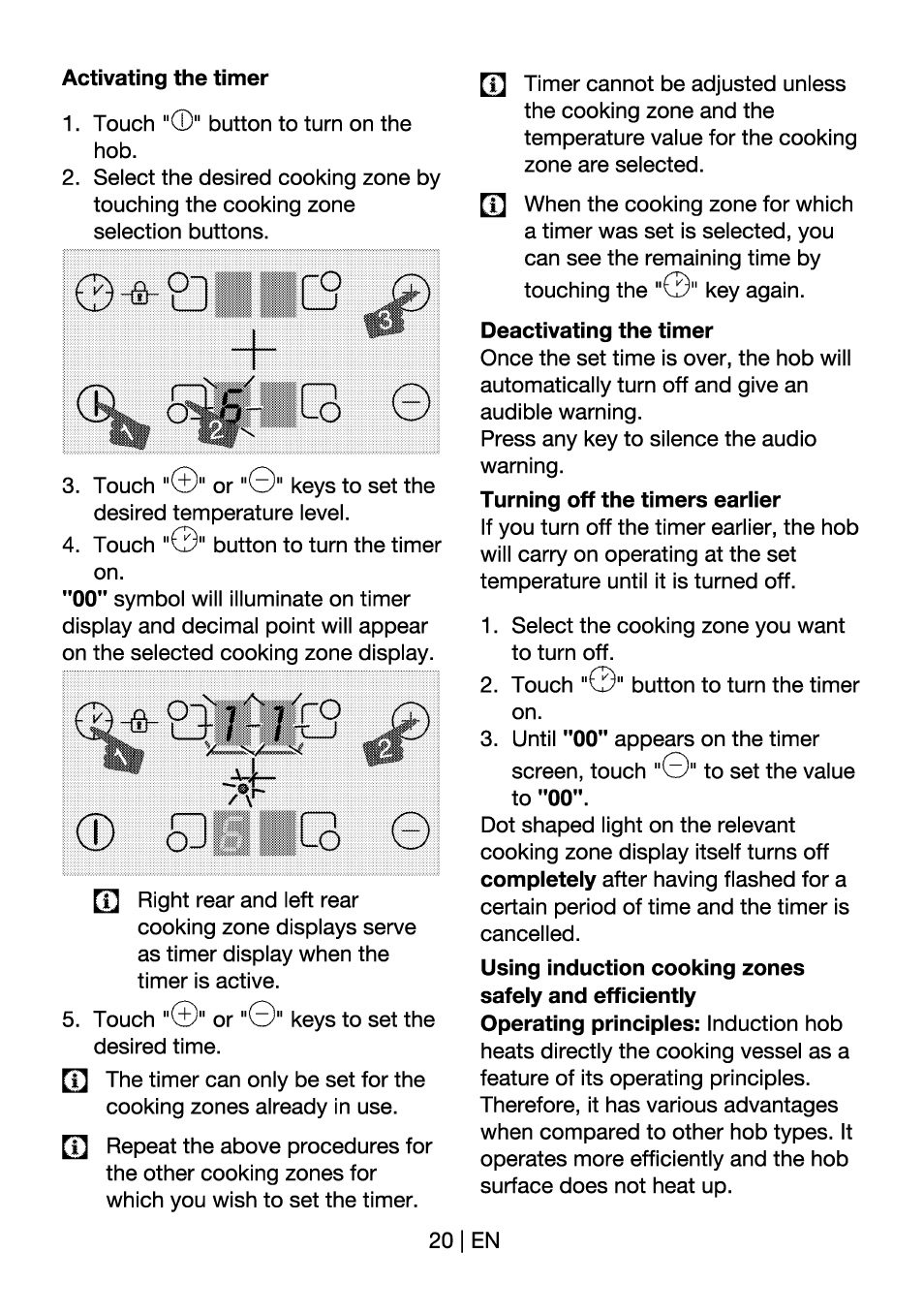 Beko HII 64400 AT User Manual | Page 20 / 76