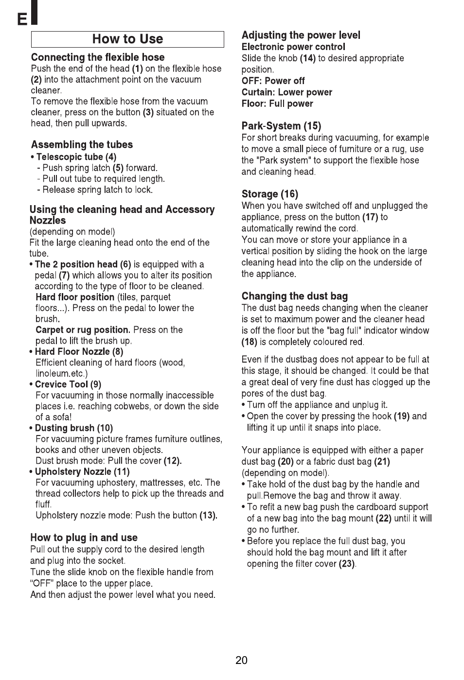 LG VC39101HU User Manual | Page 21 / 29